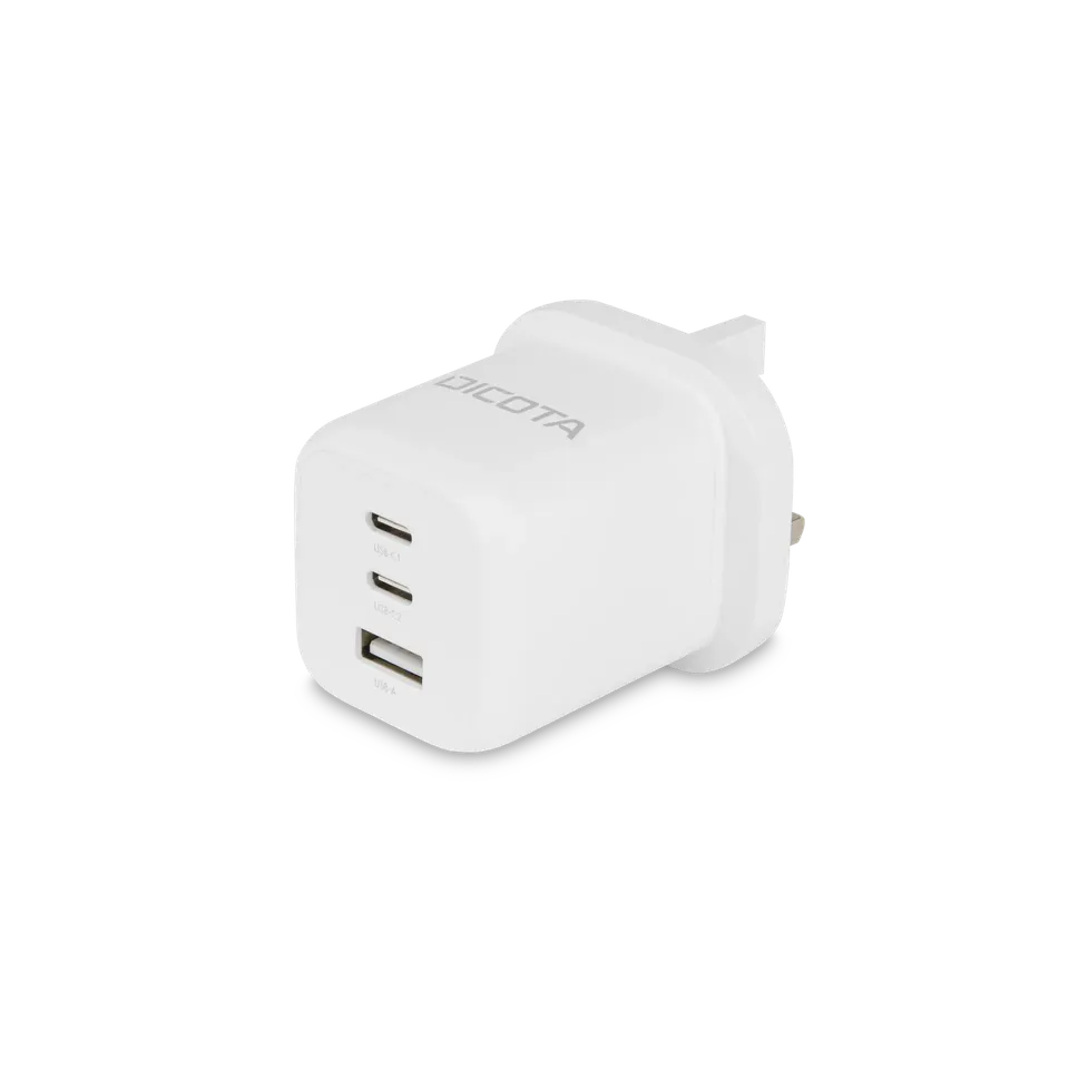 BASE XXO Power & Charging 3-Port GaN Wall Charger (65W) UK caricatore da parete 3 porte