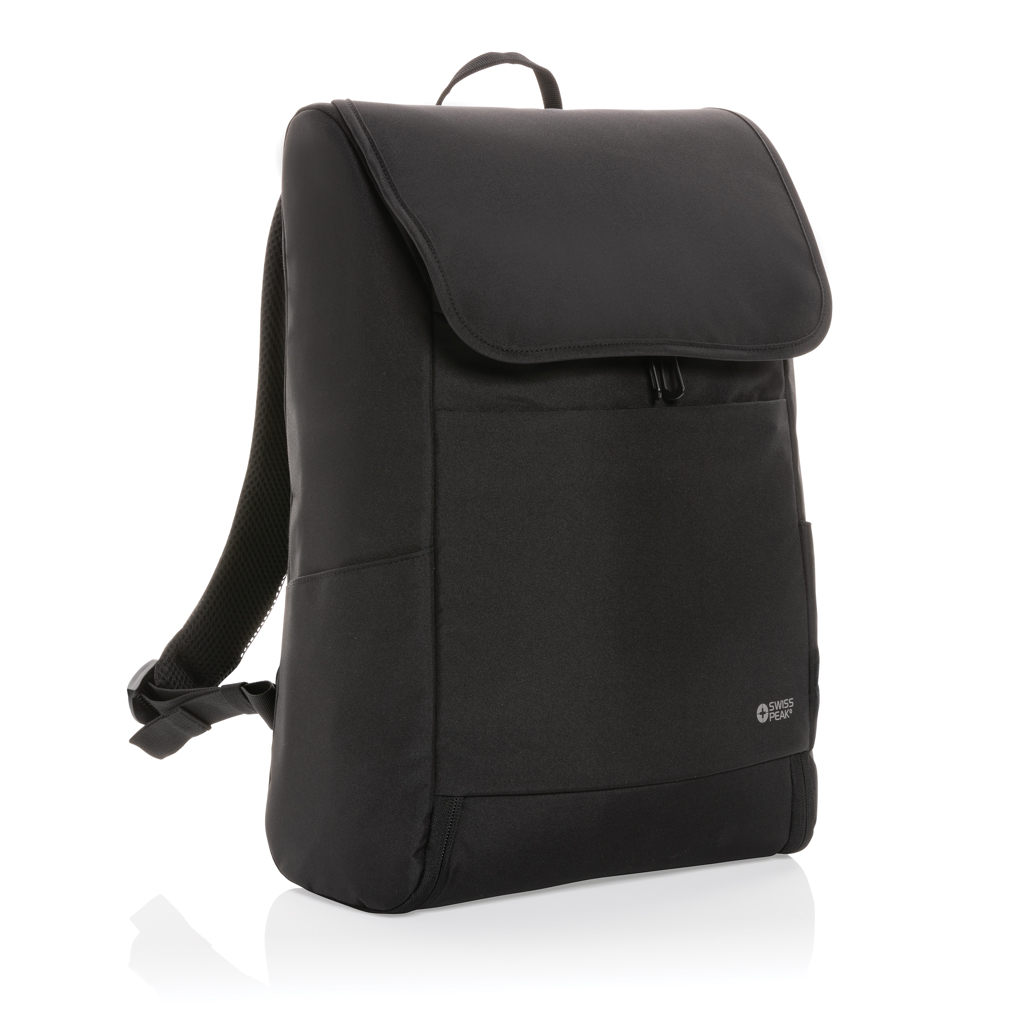 Swiss Peak Zaini Fern AWARE™ zaino porta PC 15″ nero, 1 pezzo RPET