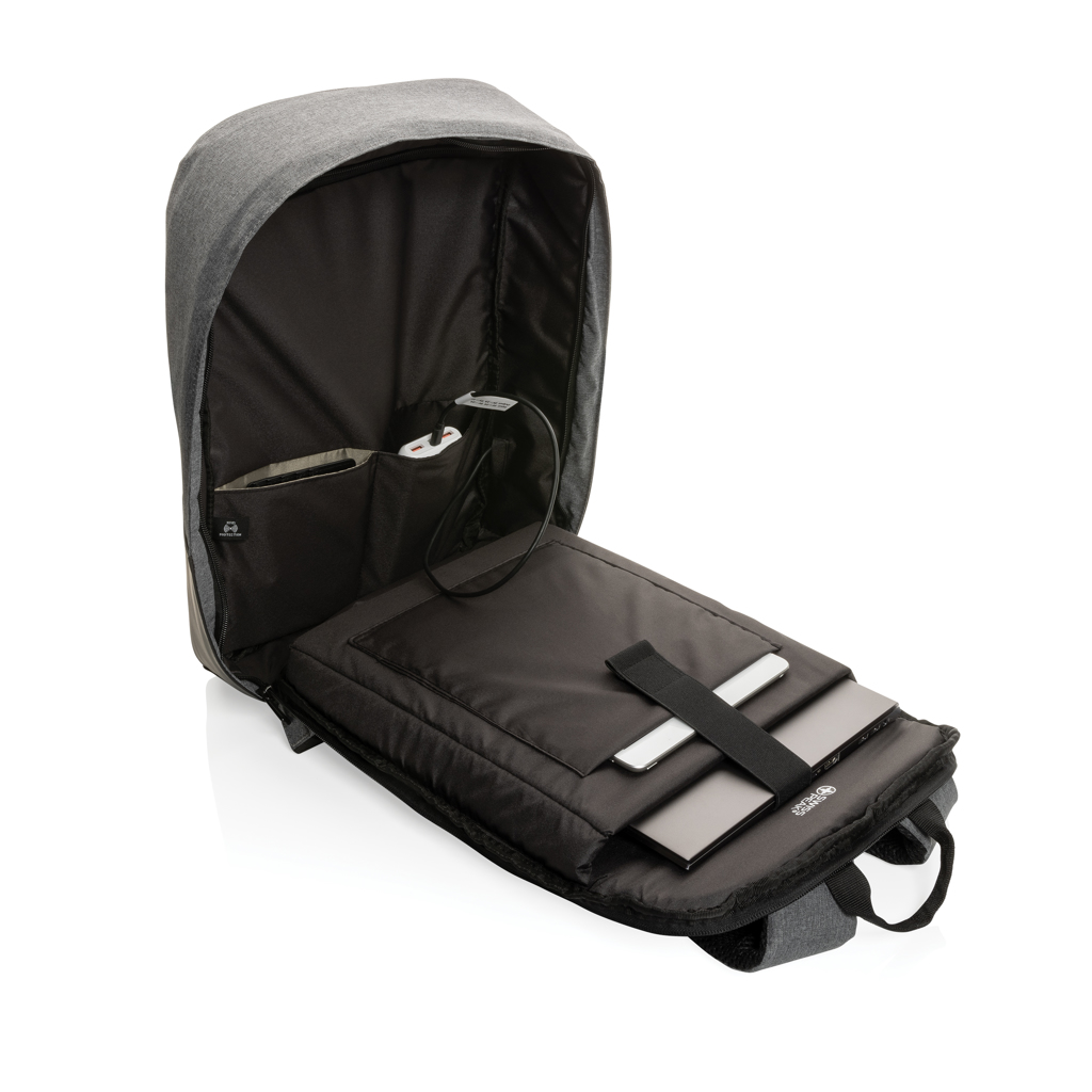 Swiss Peak Zaini AWARE™ RFID zaino porta PC 15.6″ grigio antitaccheggio