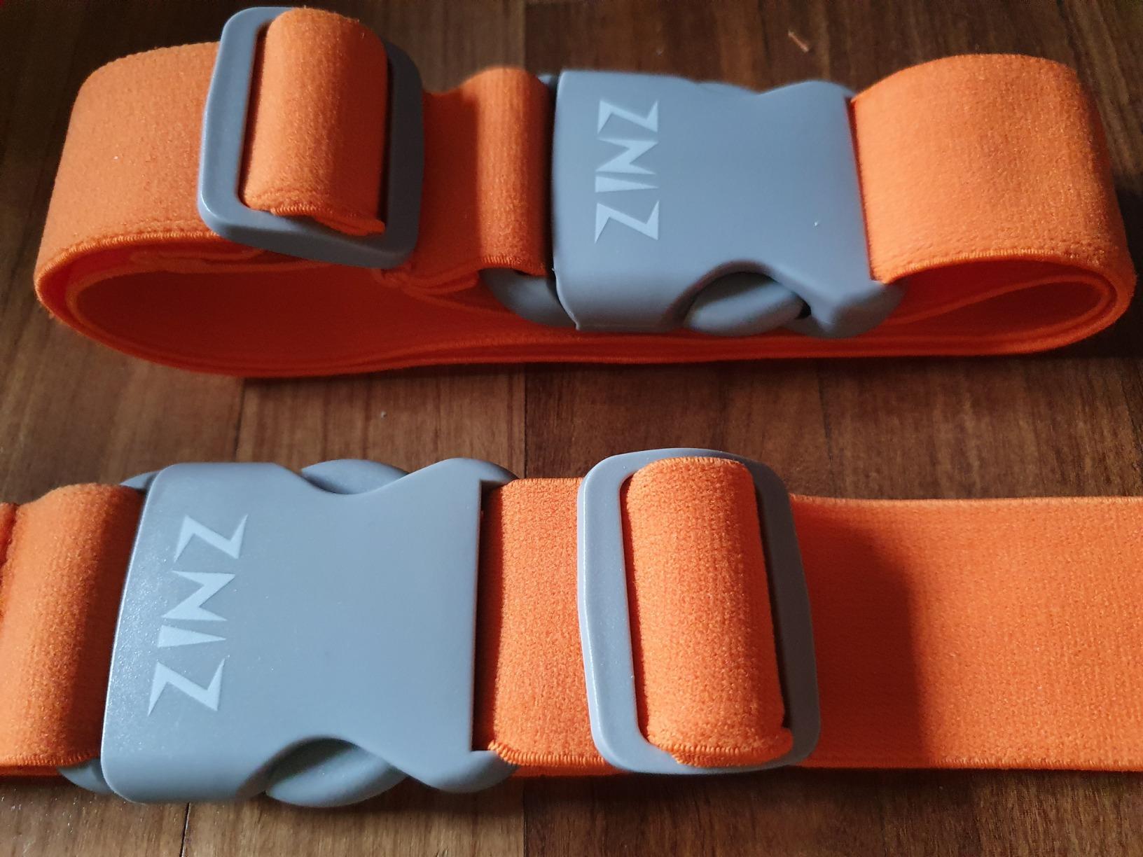ZINZ Luggage Straps cinghie valigia elastiche arancioni 2 pezzi