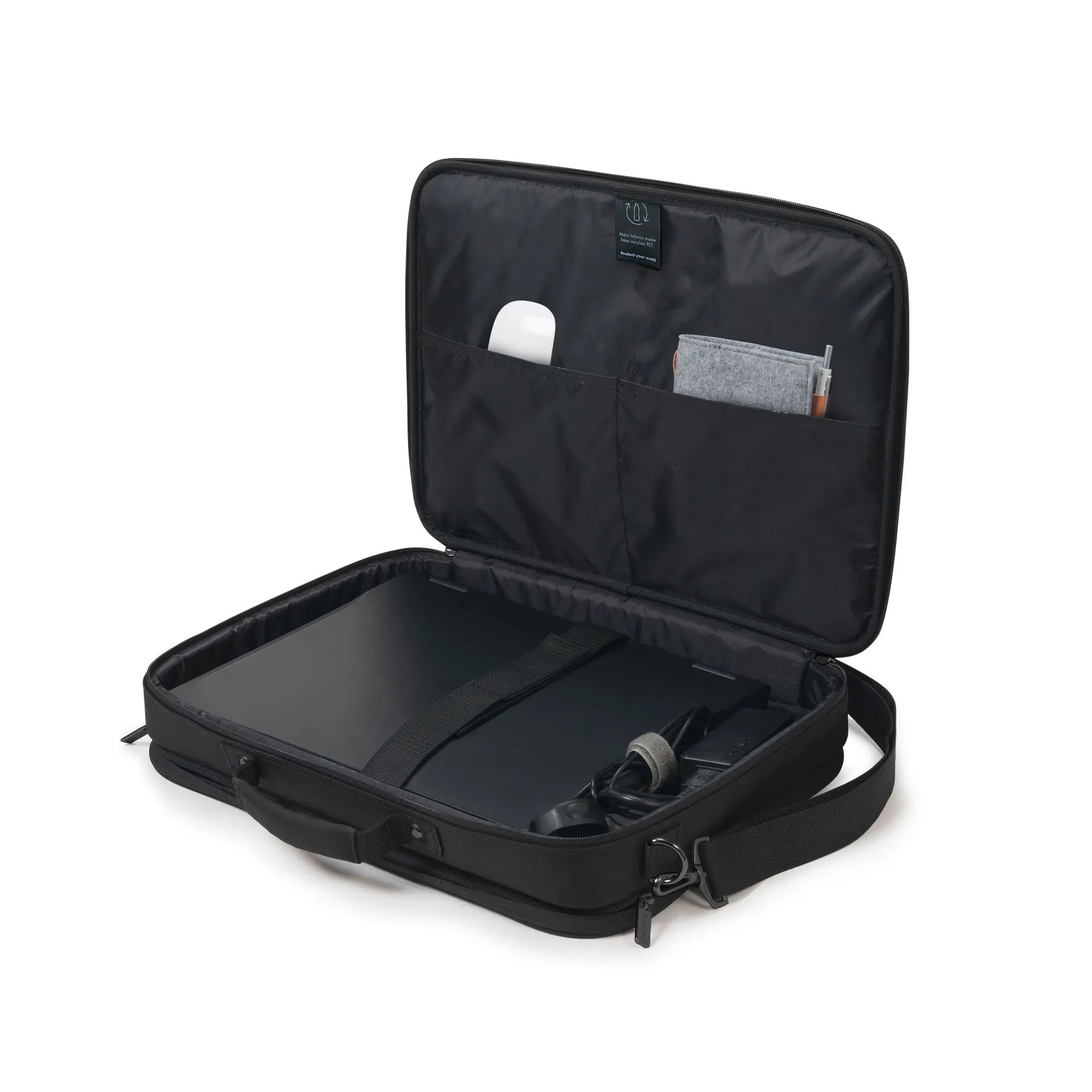 BASE XXO Laptop Bags Eco Multi Plus BASE 15-17.3 borsa laptop nera in PET riciclato