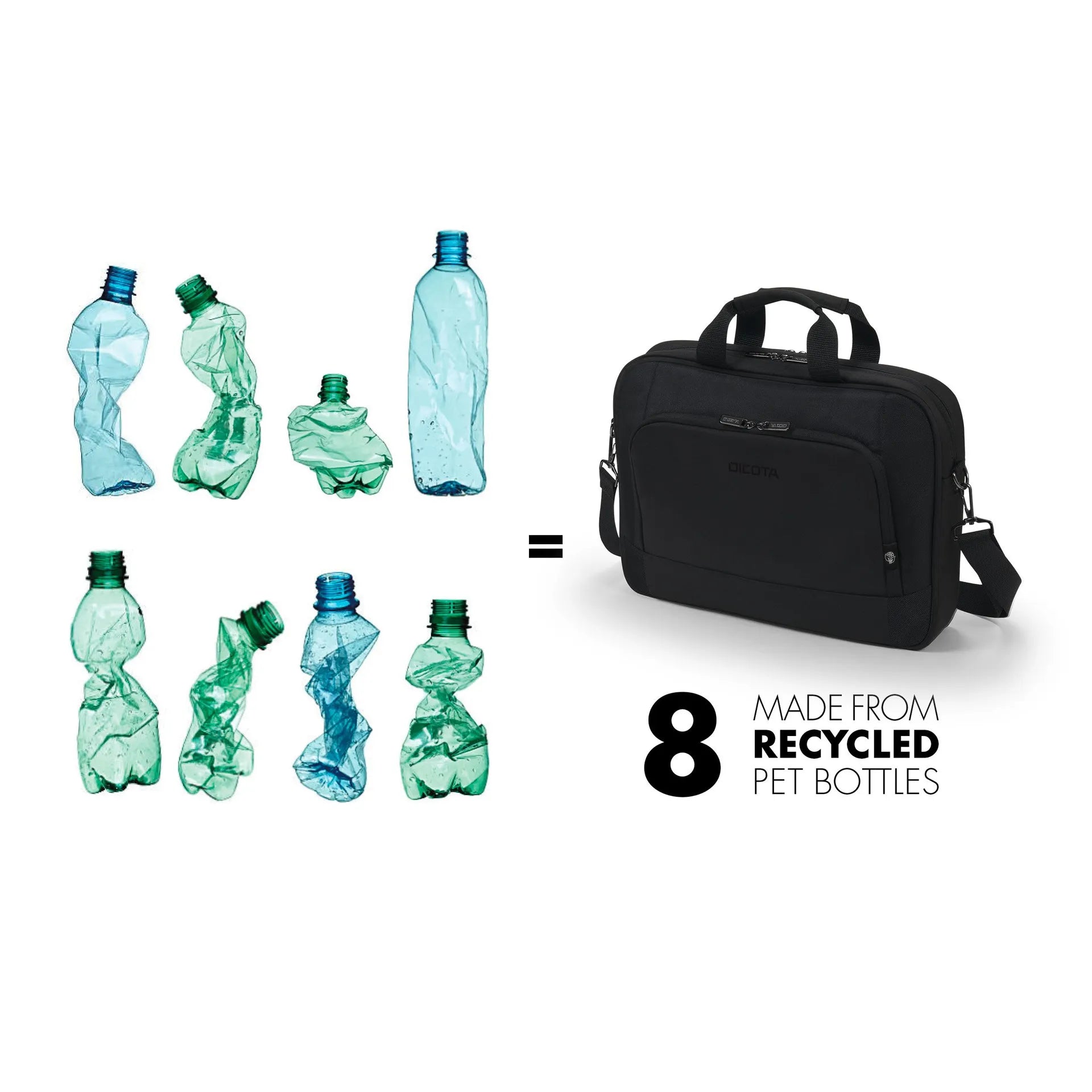 BASE XXO Laptop Bags Eco Top Traveller BASE 13-14.1 borsa laptop in poliestere riciclato