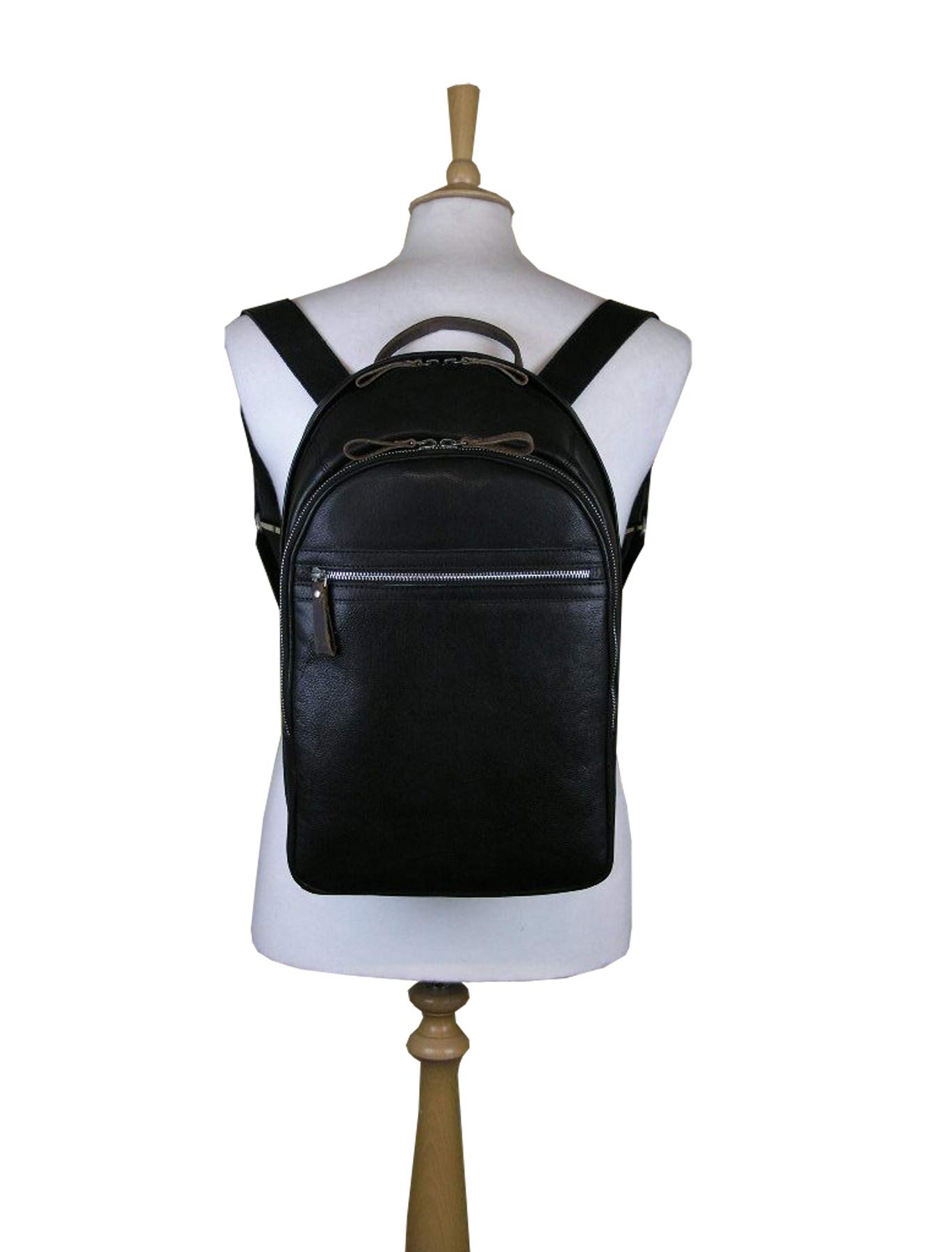 Ashwood Rucksacks 4555 zaino Nero in pelle vintage