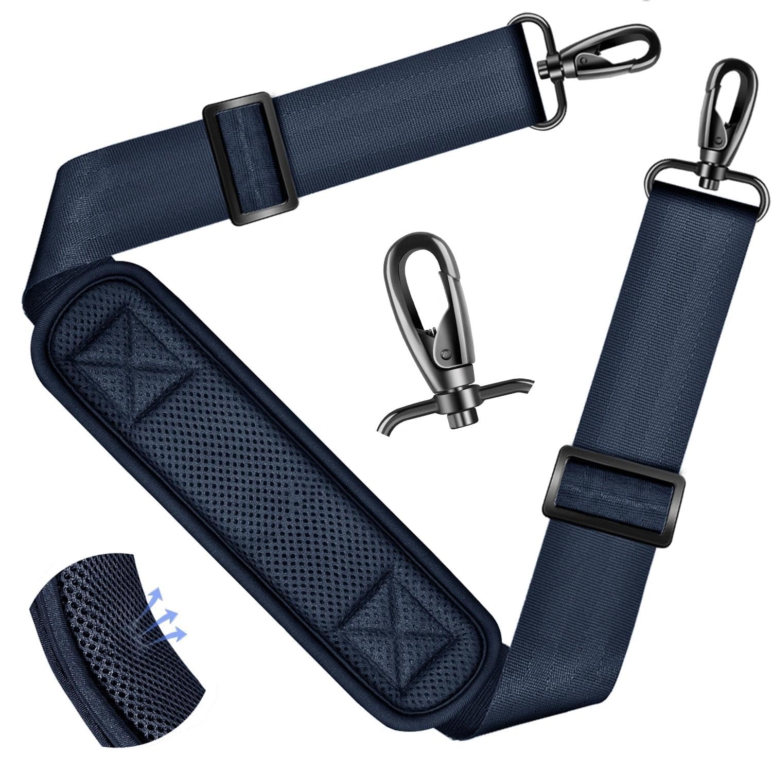ZINZ Shoulder Pads tracolla universale blu scuro imbottita