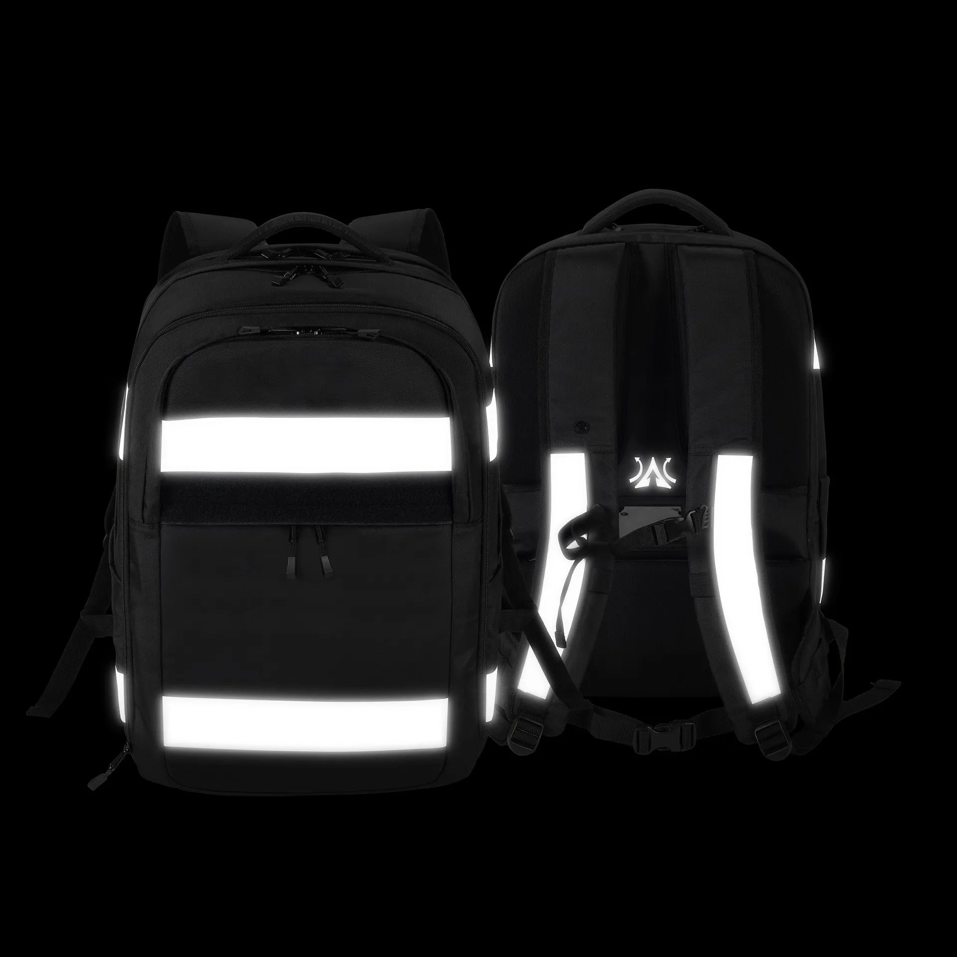 BASE XXO Zaini REFLECTIVE zaino 32-38 L nero alta visibilità