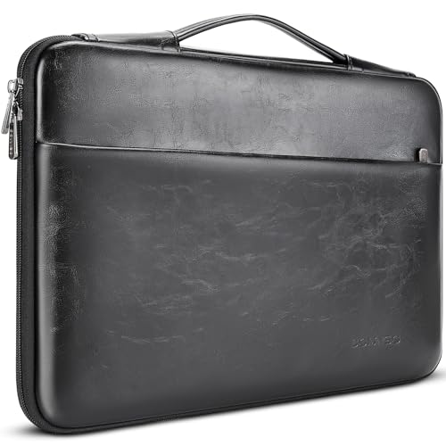 Domiso Laptop Sleeve 17,3 pollici custodia Nero impermeabile PU