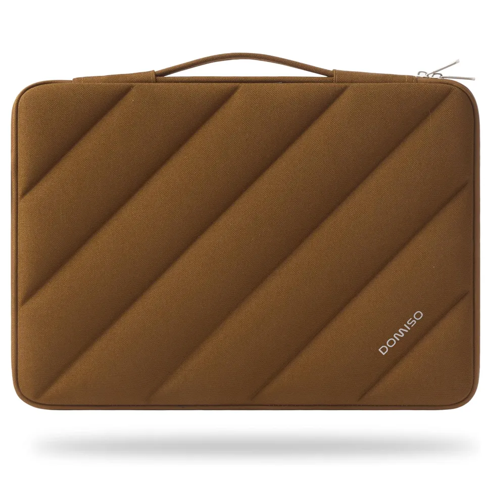 Domiso Laptop Sleeve 17,3 pollici custodia caramello impermeabile