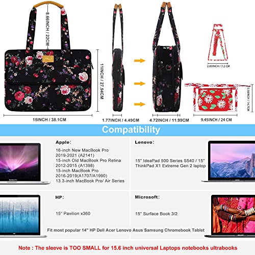 ZINZ Shoulder Bags borsa laptop 14-15″ 3,7-10,3 L espandibile