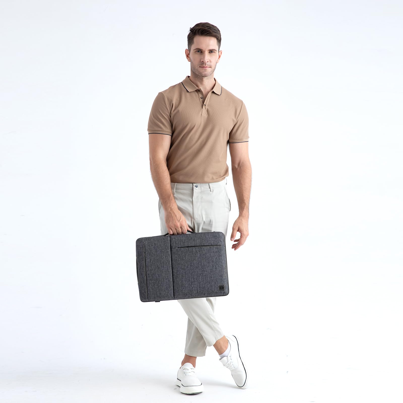 Domiso Laptop Sleeve 14 Pollici custodia laptop grigia impermeabile