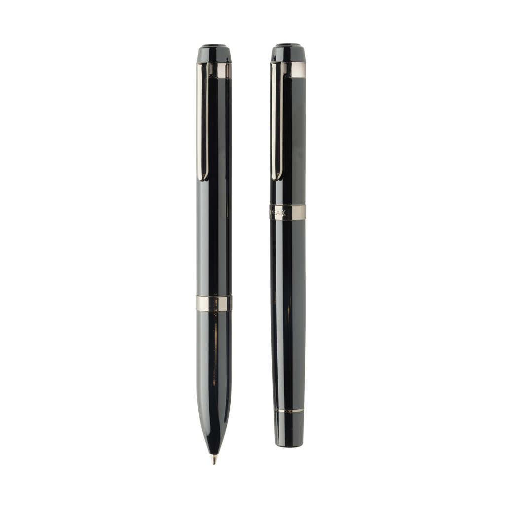 Swiss Peak Ufficio & Scrittura OSLO Deluxe set di penne in acciaio nero RCS