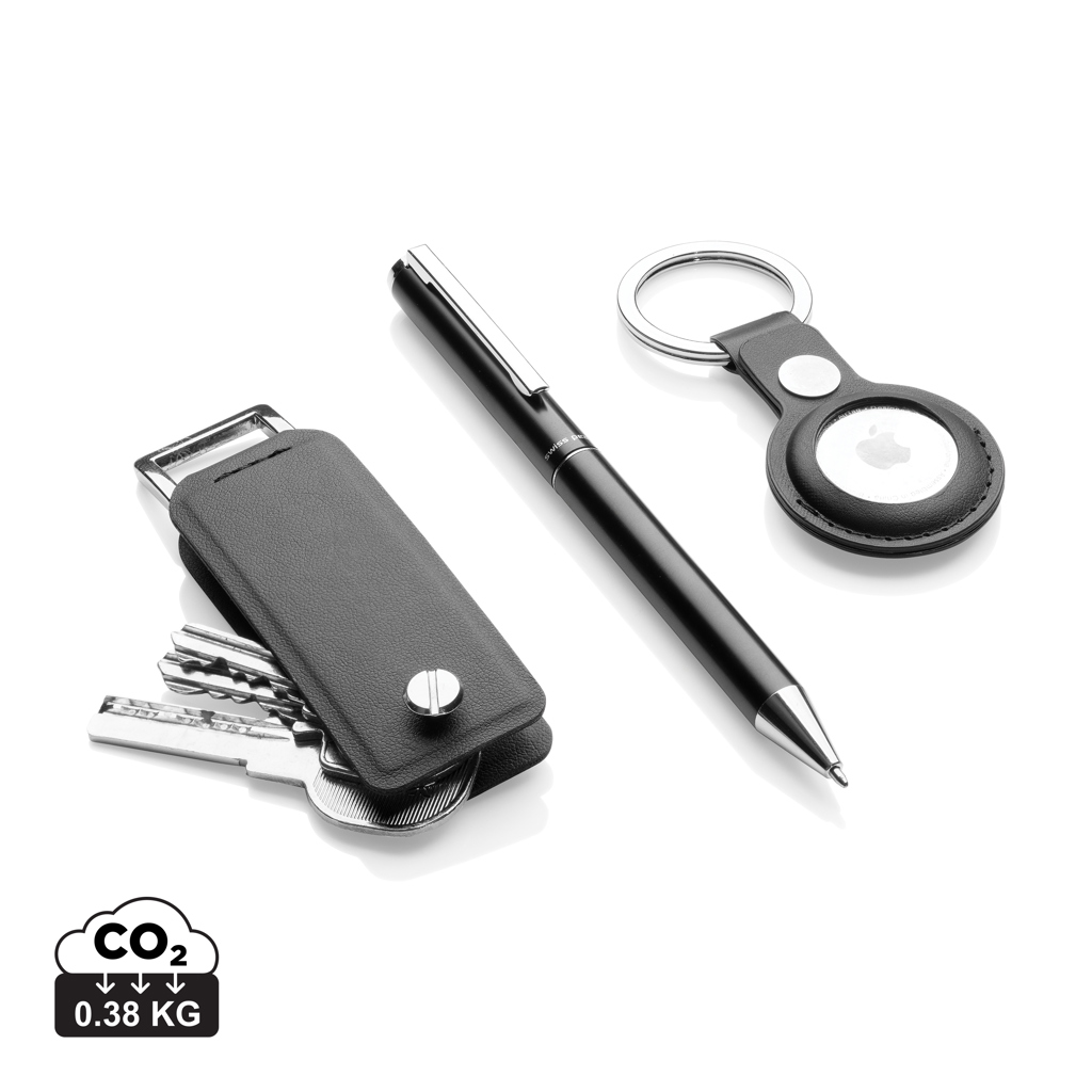 Swiss Peak Ufficio & Scrittura Tula set regalo deluxe 3 pezzi nero rPU RCS