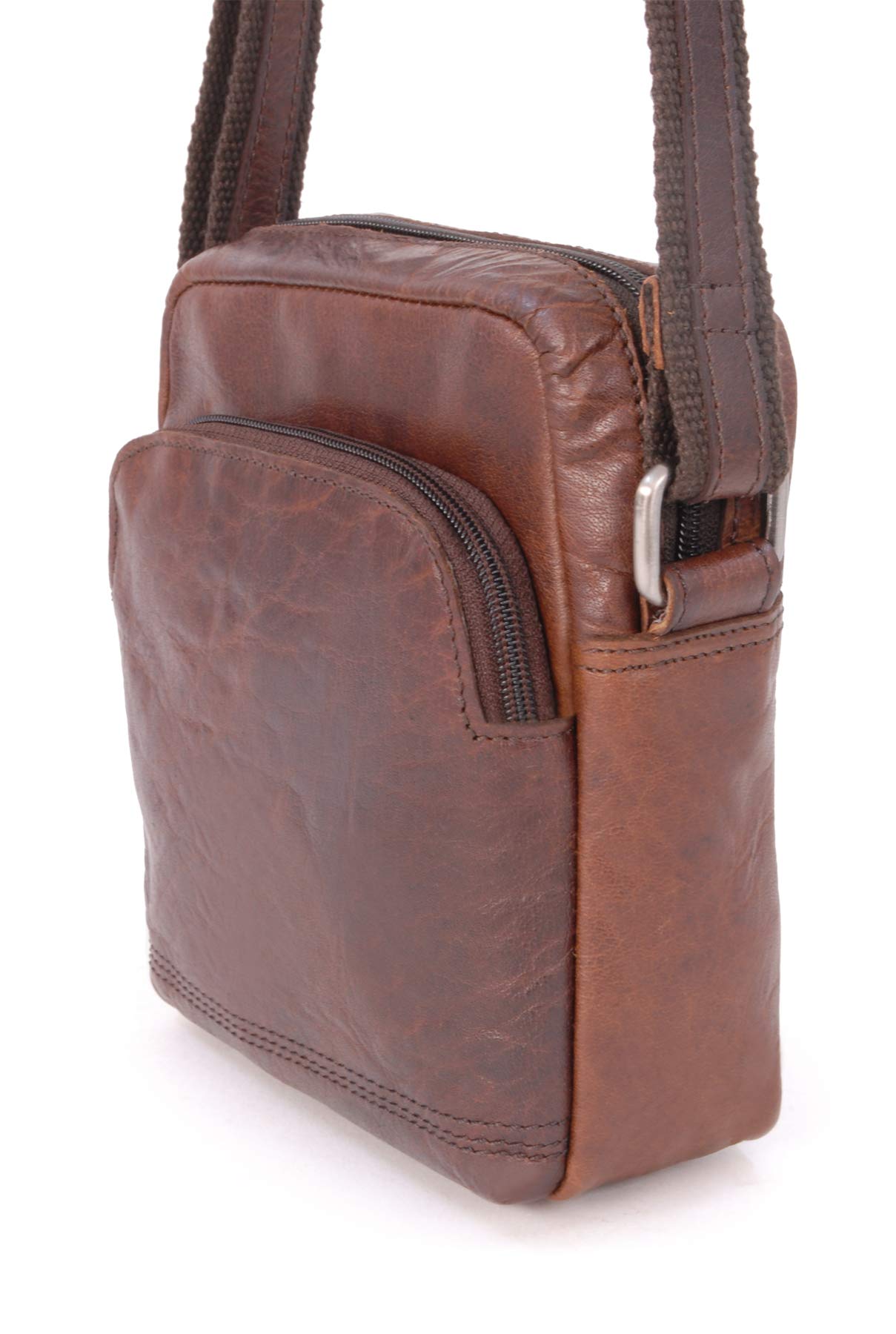 Ashwood Vera Pelle Vintage F-81 borsa a tracolla piccola in pelle
