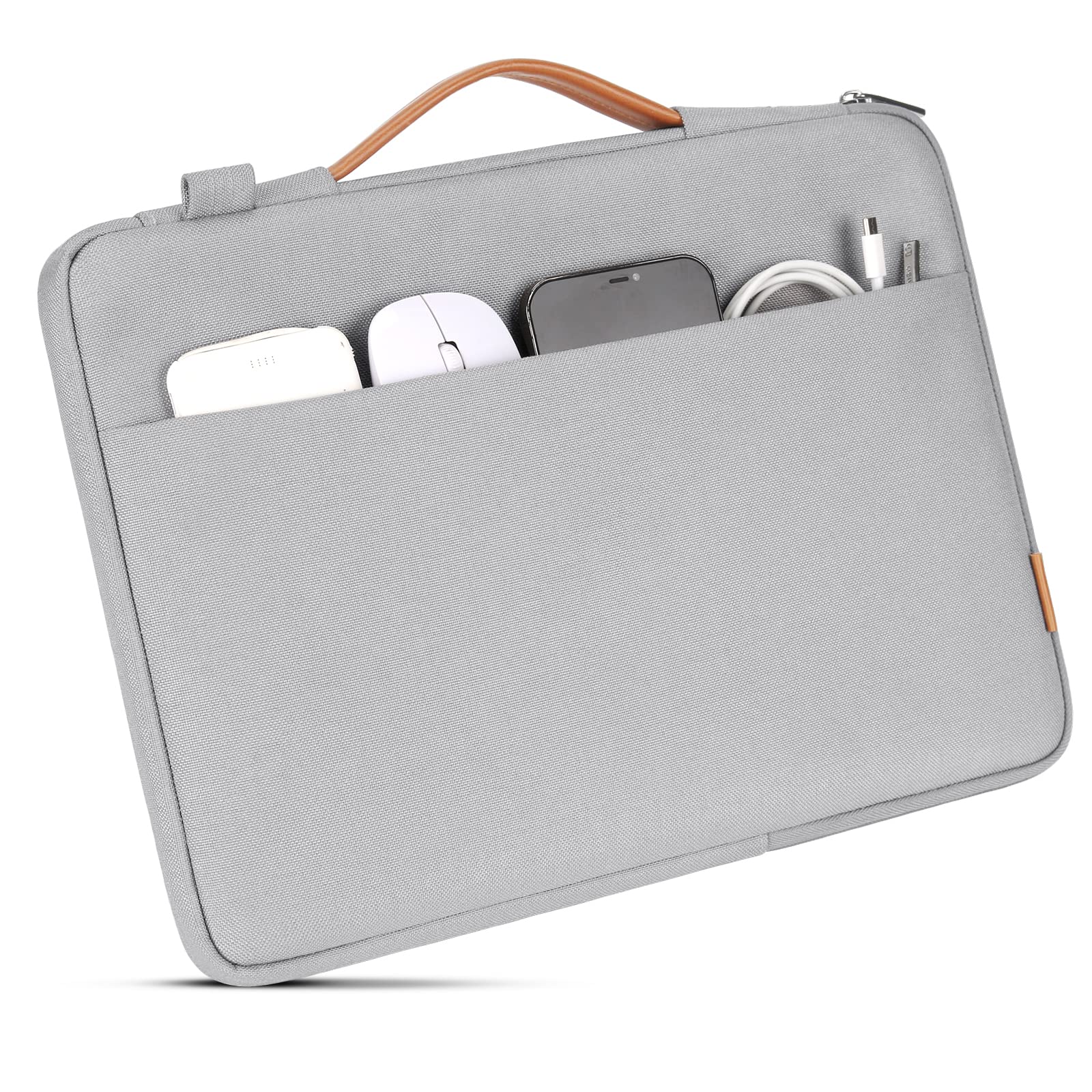 Domiso Laptop Sleeve custodia laptop 17,3" grigia impermeabile