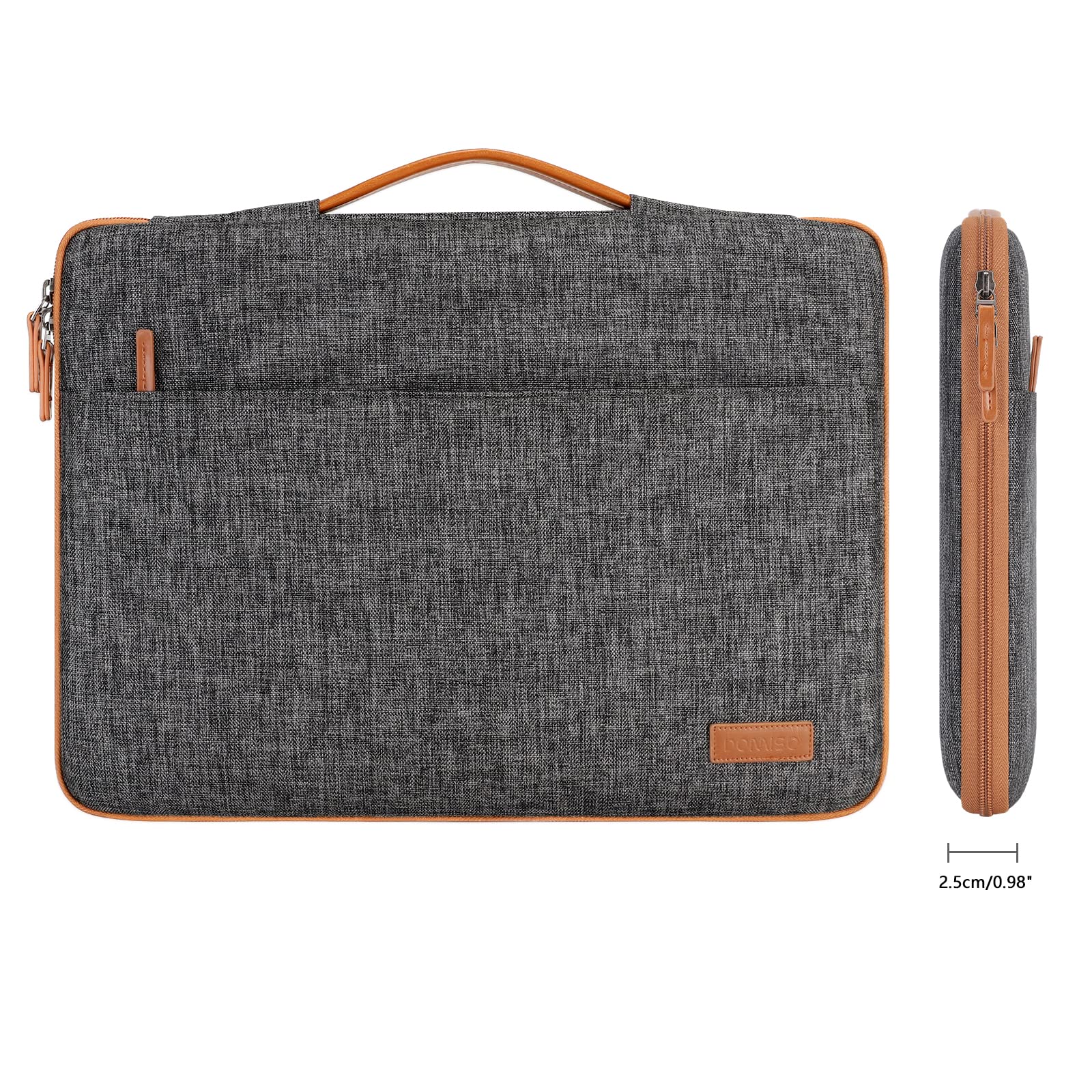 Domiso Laptop Sleeve custodia laptop 17,3" impermeabile con tasca esterna