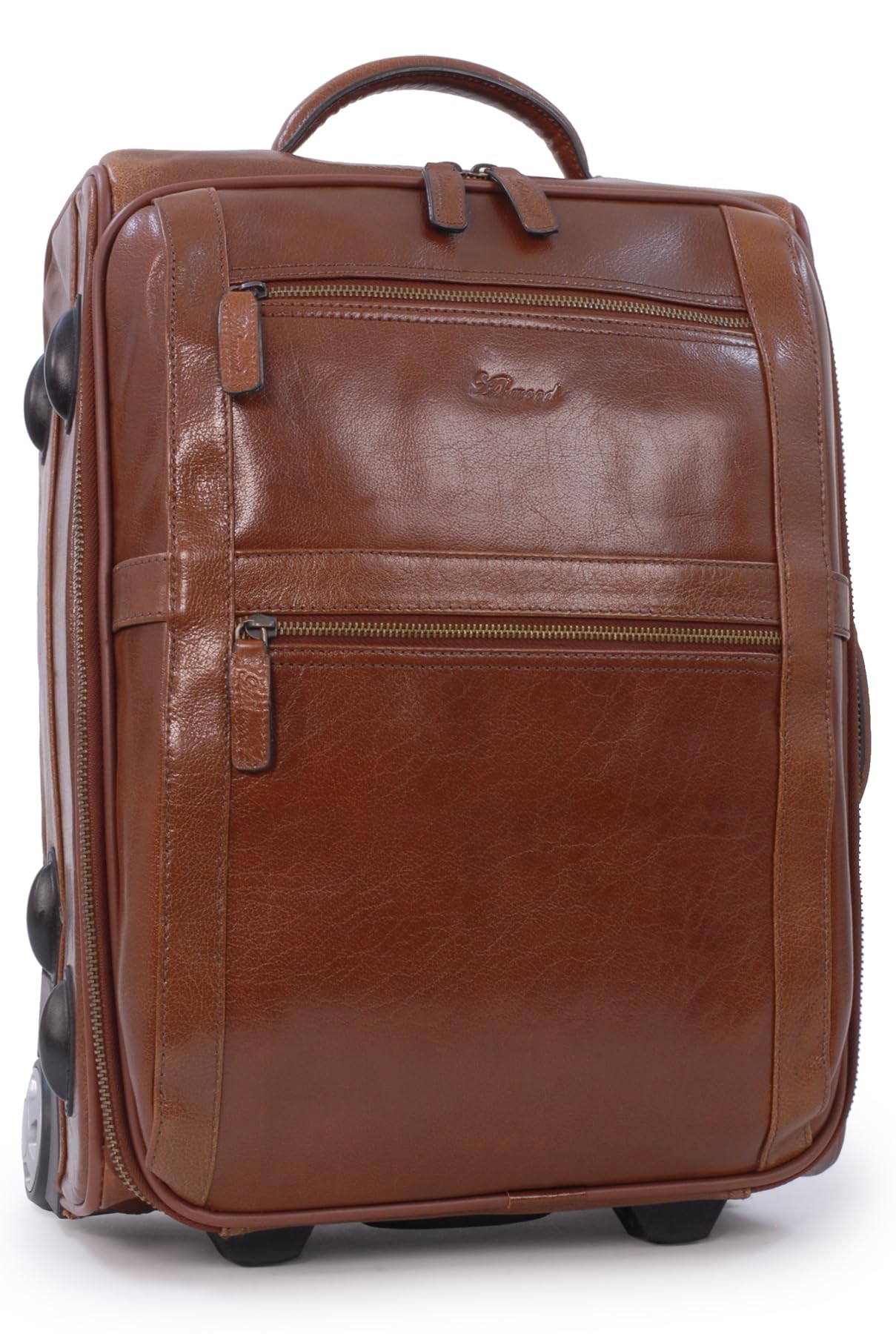 Ashwood Man Bags & Briefcases 79014 borsa messenger in pelle castagna marrone