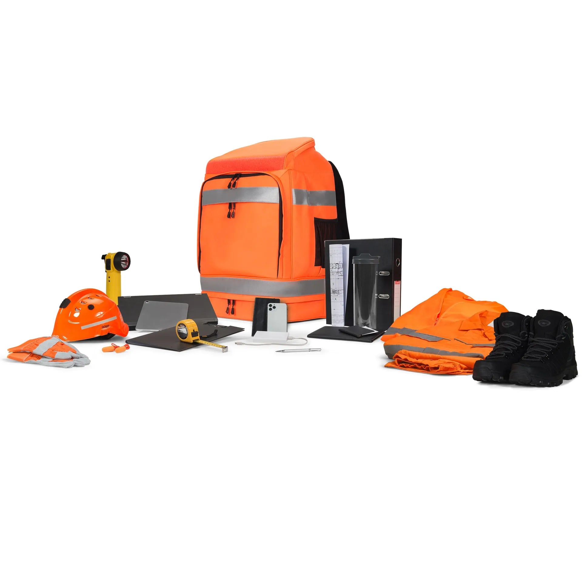 BASE XXO Backpacks Backpack HI-VIS 65 Litre Orange zaino alta visibilità 65 litri