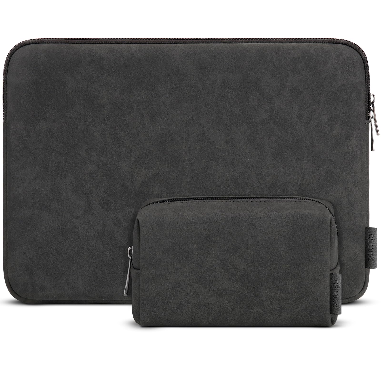 DOMISO Laptop Sleeve 13,3 pollici custodia laptop nera impermeabile