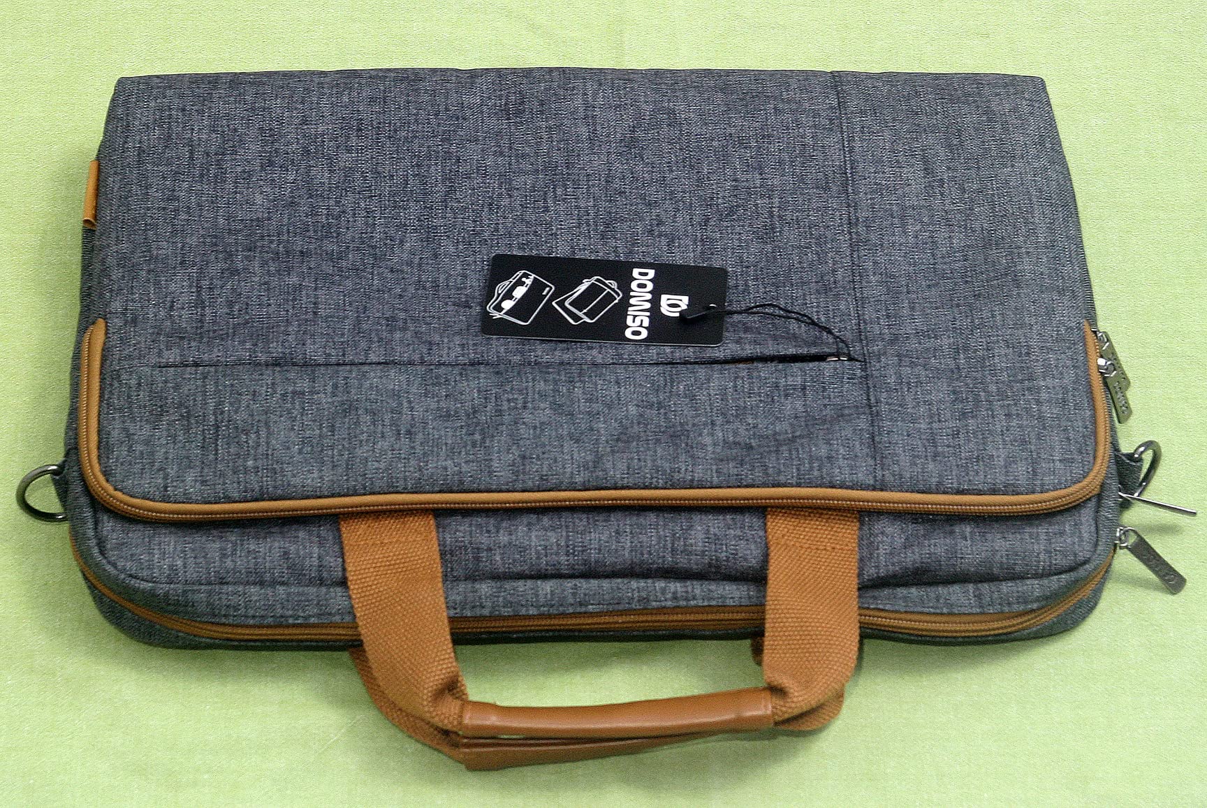 Domiso Laptop Briefcase 15,6 Pollici ventiquattrore laptop grigio scuro impermeabile