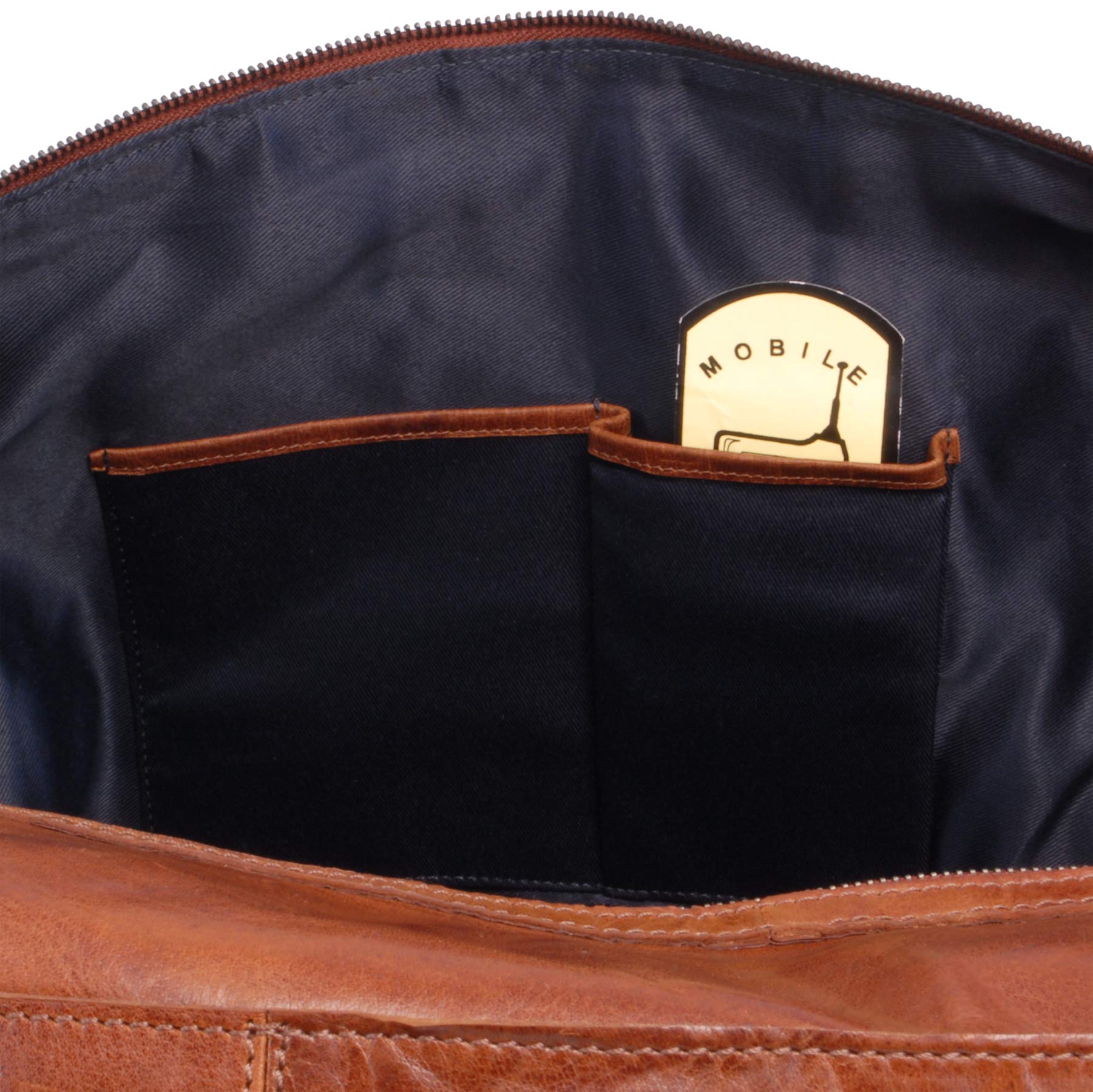 Ashwood Holdalls F-87 borsone da viaggio miele marrone in pelle vintage