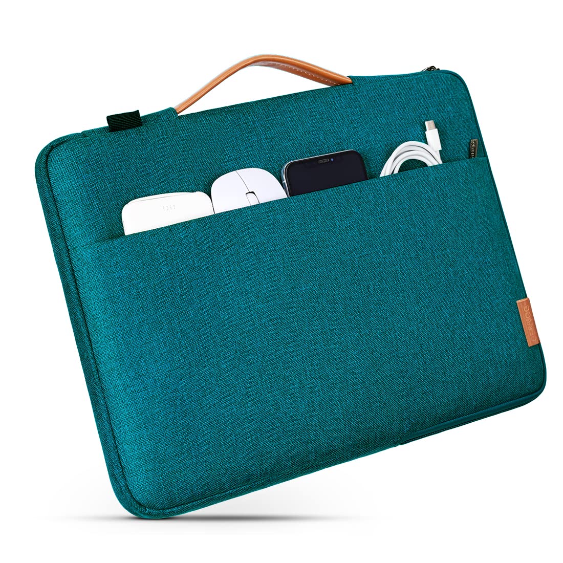 Domiso Laptop Sleeve 15,6 pollici custodia laptop turchese impermeabile