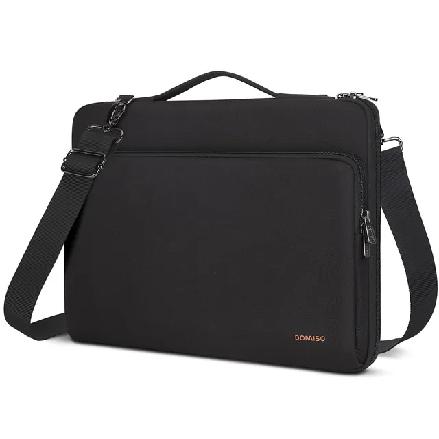 Domiso Laptop Sleeve 15,6 pollici custodia laptop nera impermeabile