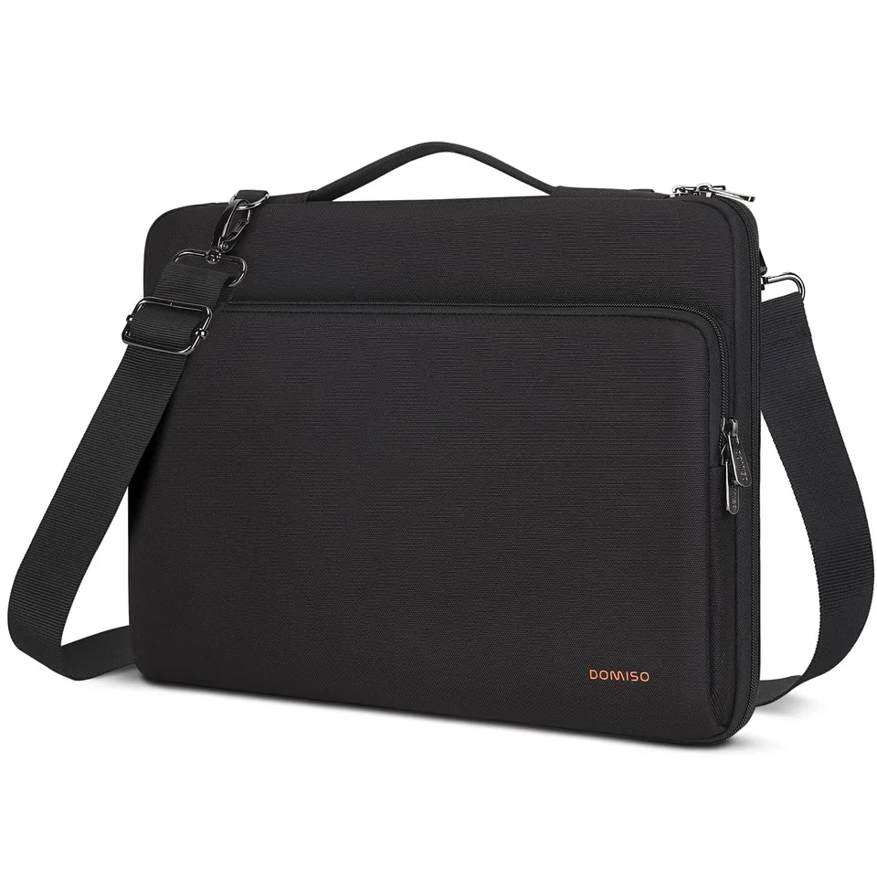 Domiso Laptop Sleeve 15,6 pollici custodia laptop nera impermeabile