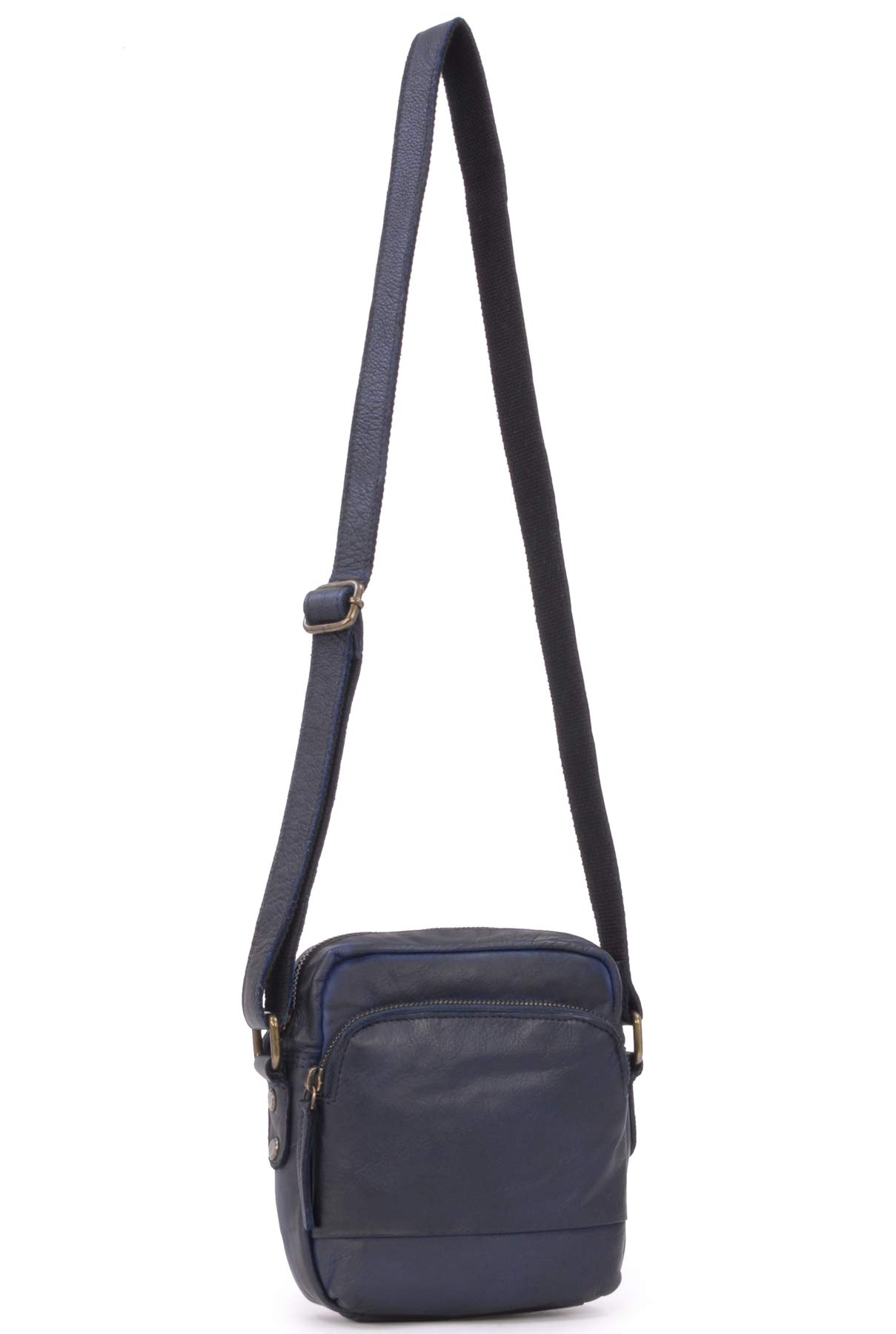 Ashwood Vera Pelle Vintage F-81 borsa a tracolla piccola in pelle