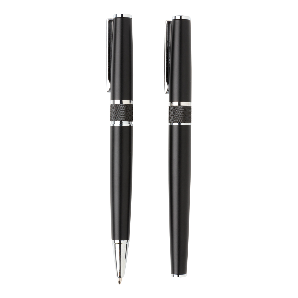Swiss Peak Ufficio & Scrittura Set di penne Deluxe nero inchiostro blu