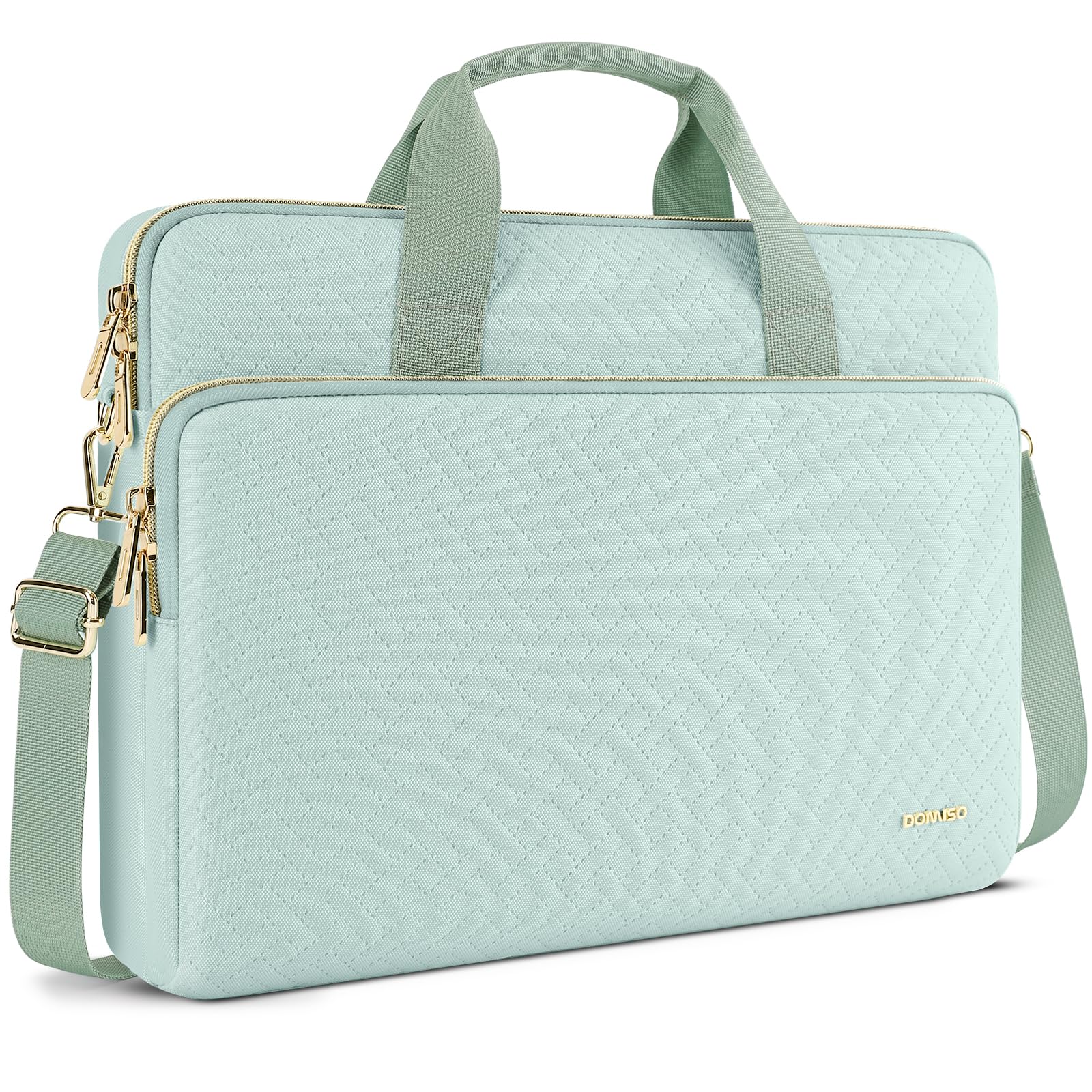 Domiso Laptop Briefcase 14 pollici borsa laptop menta verde impermeabile