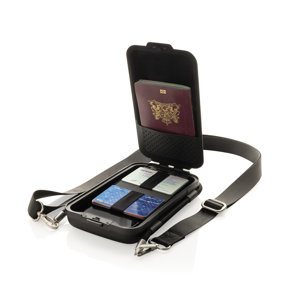 Swiss Peak Accessori da viaggio OSLO RCS custodia smartphone nera rigida