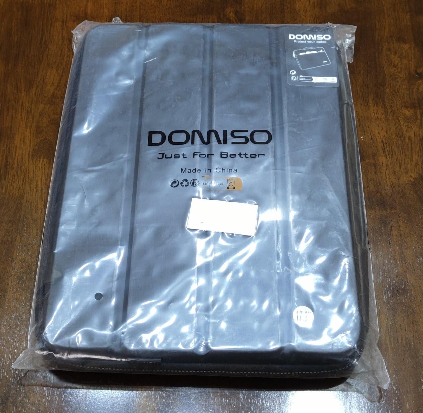 Domiso EVA Laptop Bag 17,3 pollici borsa nera antiurto
