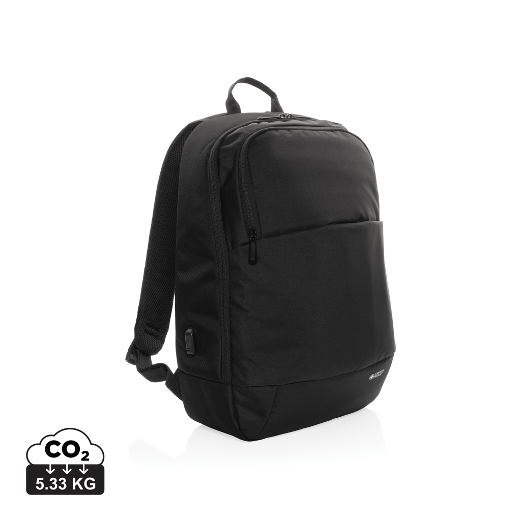 Swiss Peak Zaini zaino moderno porta PC 15,6″ AWARE™ nero USB-C