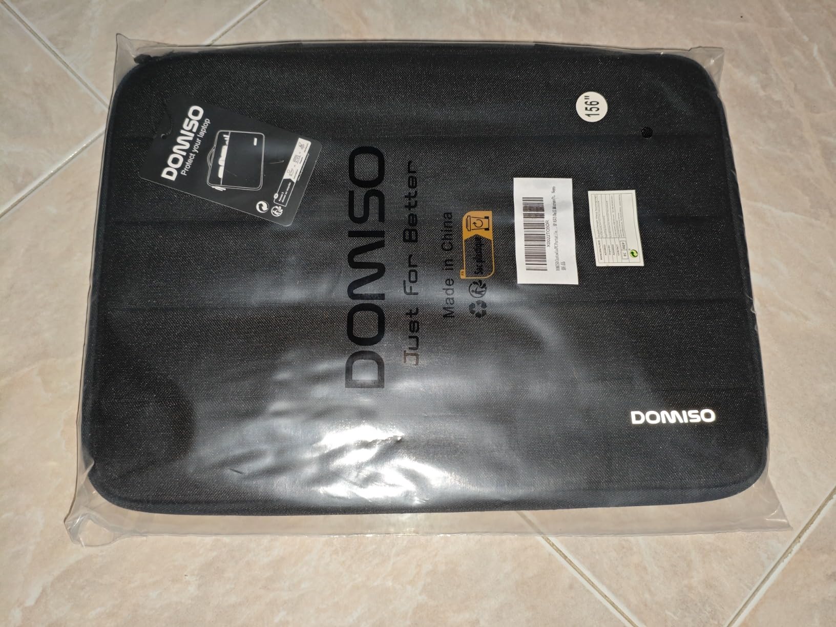Domiso Laptop Sleeve 14 pollici custodia laptop nera impermeabile