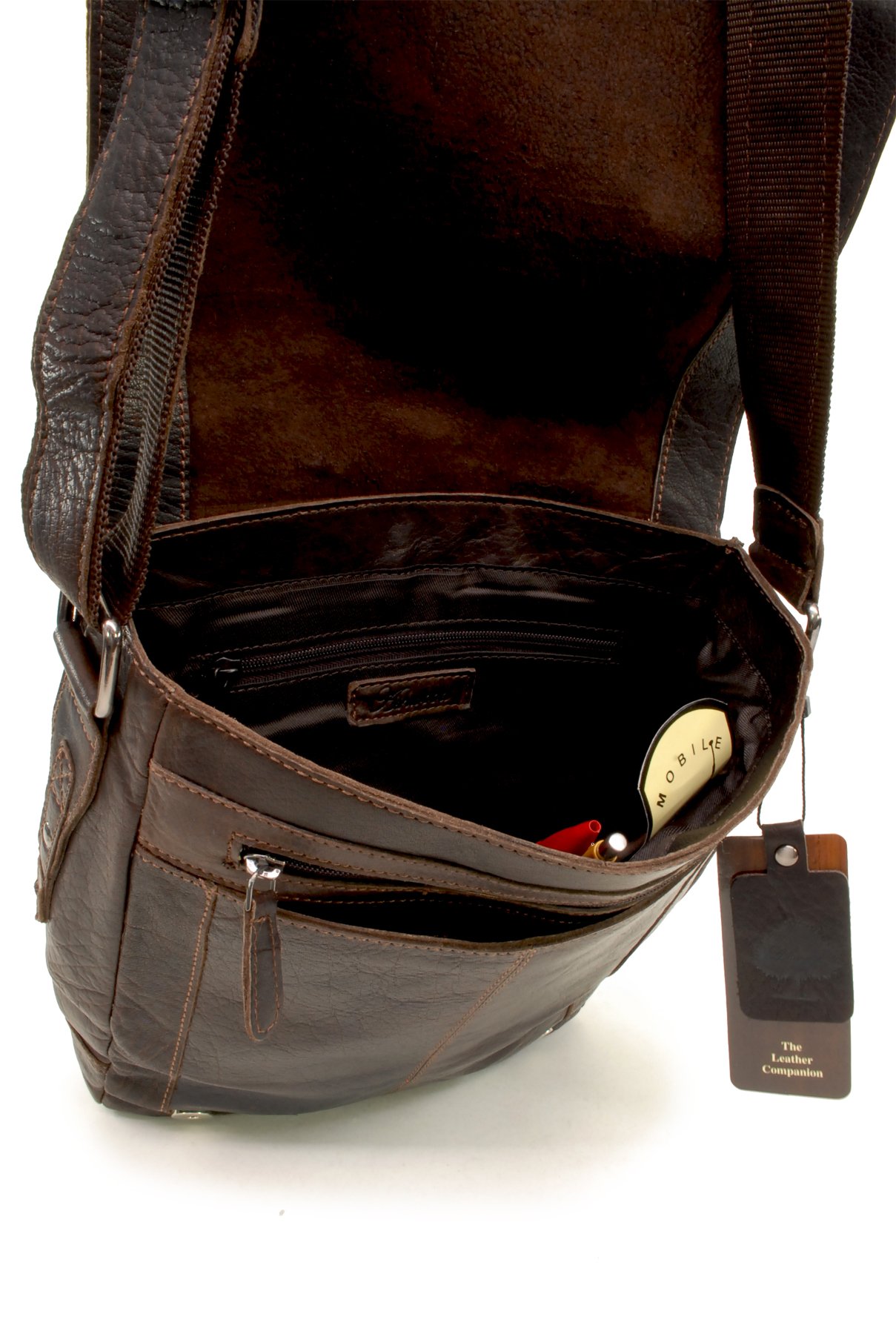 Ashwood Man Bags & Briefcases 8342 borsa a tracolla in pelle di bufalo A4