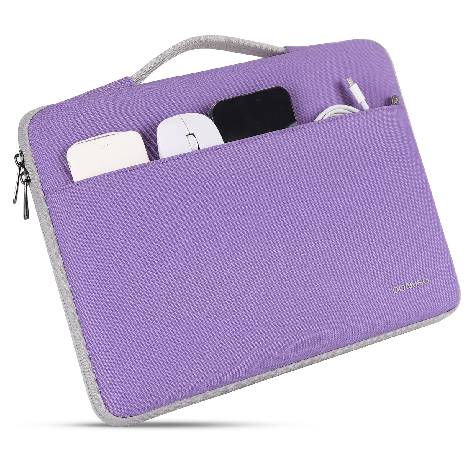 Domiso Laptop Sleeve 17,3 pollici custodia laptop viola impermeabile
