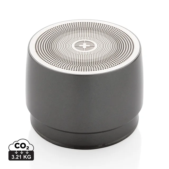Swiss Peak Audio 5W speaker wireless grigio, 1 pezzo in acciaio