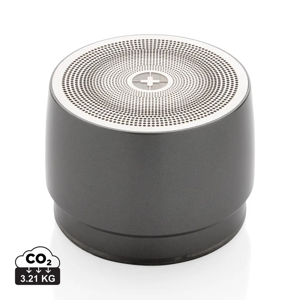 Swiss Peak Audio 5W speaker wireless grigio, 1 pezzo in acciaio