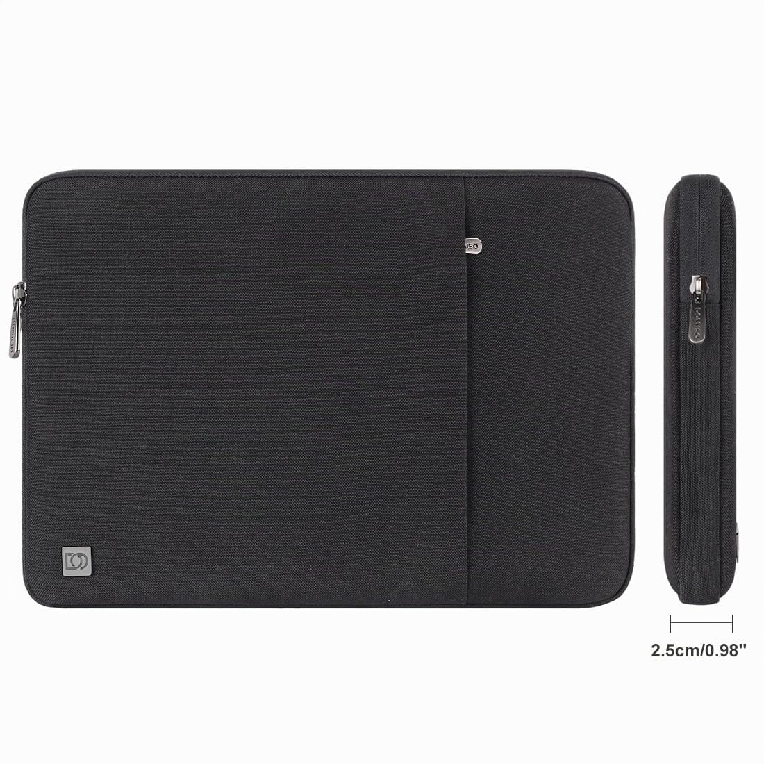 DOMISO Laptop Sleeve 17,3" custodia laptop nera antiurto