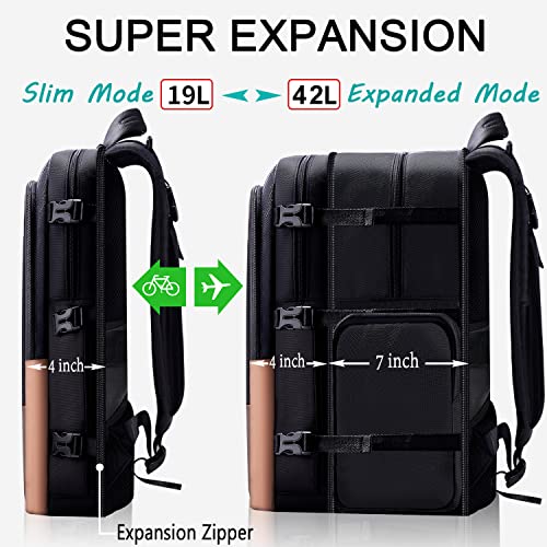 ZINZ Backpacks zaino sottile ed espandibile 15,6 pollici per laptop