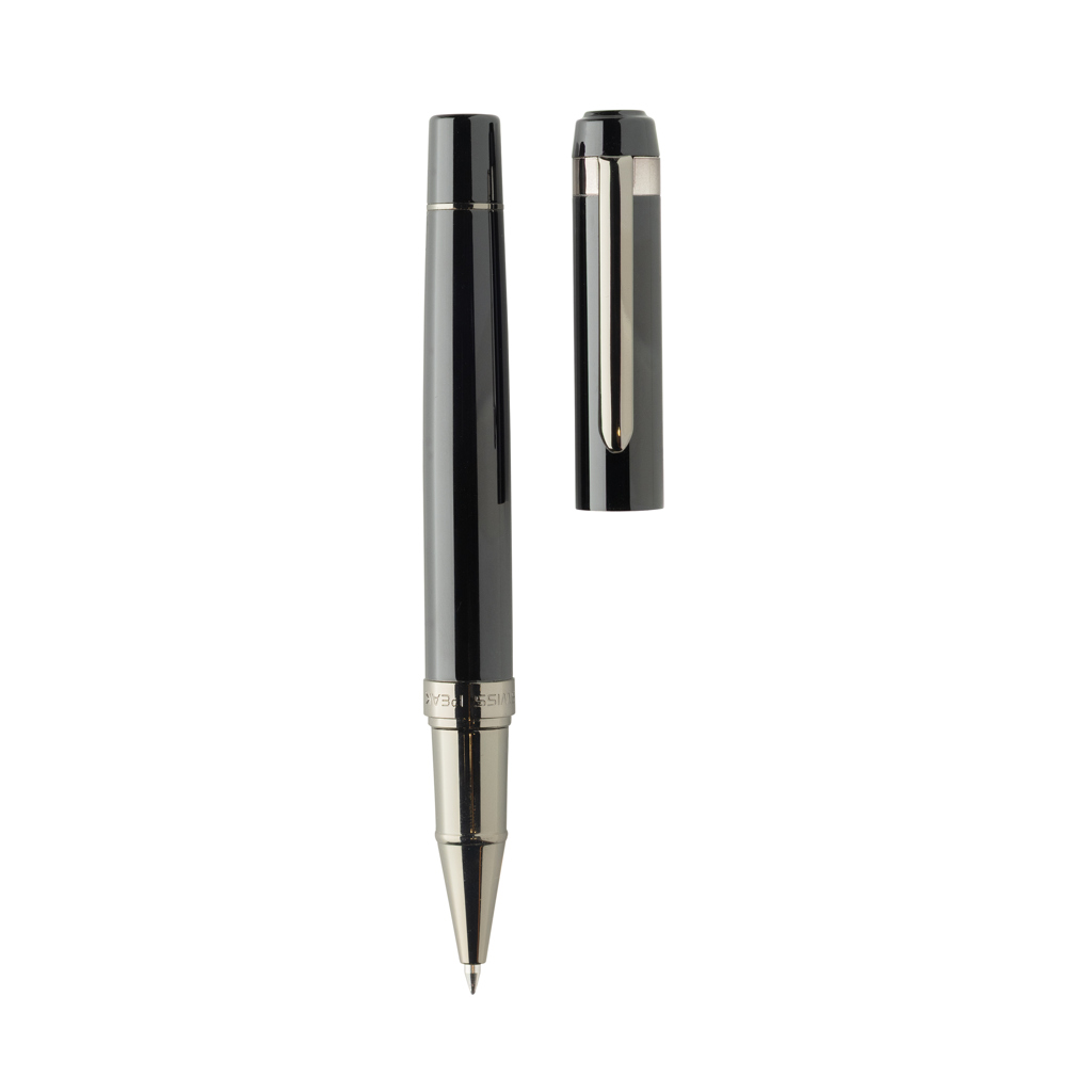 Swiss Peak Ufficio & Scrittura OSLO Deluxe set di penne in acciaio nero RCS