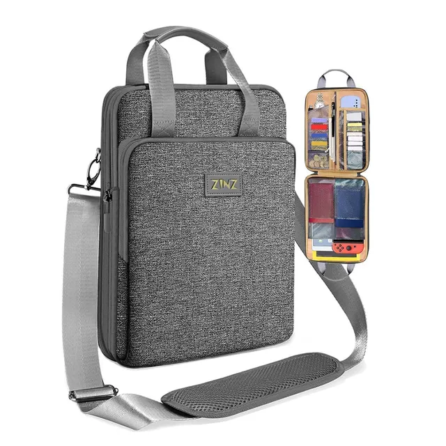 ZINZ Sling Bags Us-crossbody 06-gray&orange-130 borsa a tracolla 1 pezzo espandibile