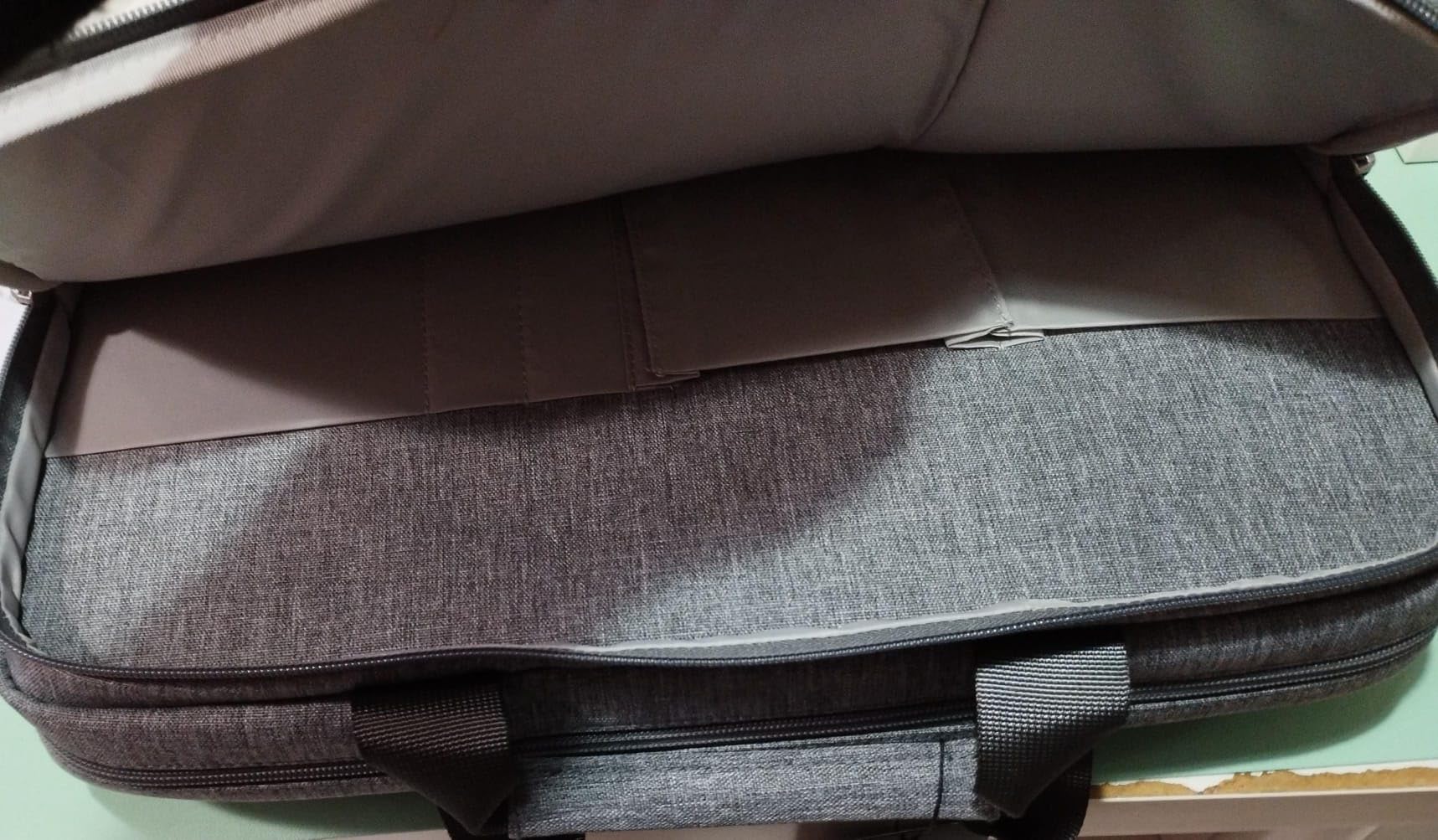 Domiso Laptop Briefcase 15,6 pollici borsa grigia impermeabile