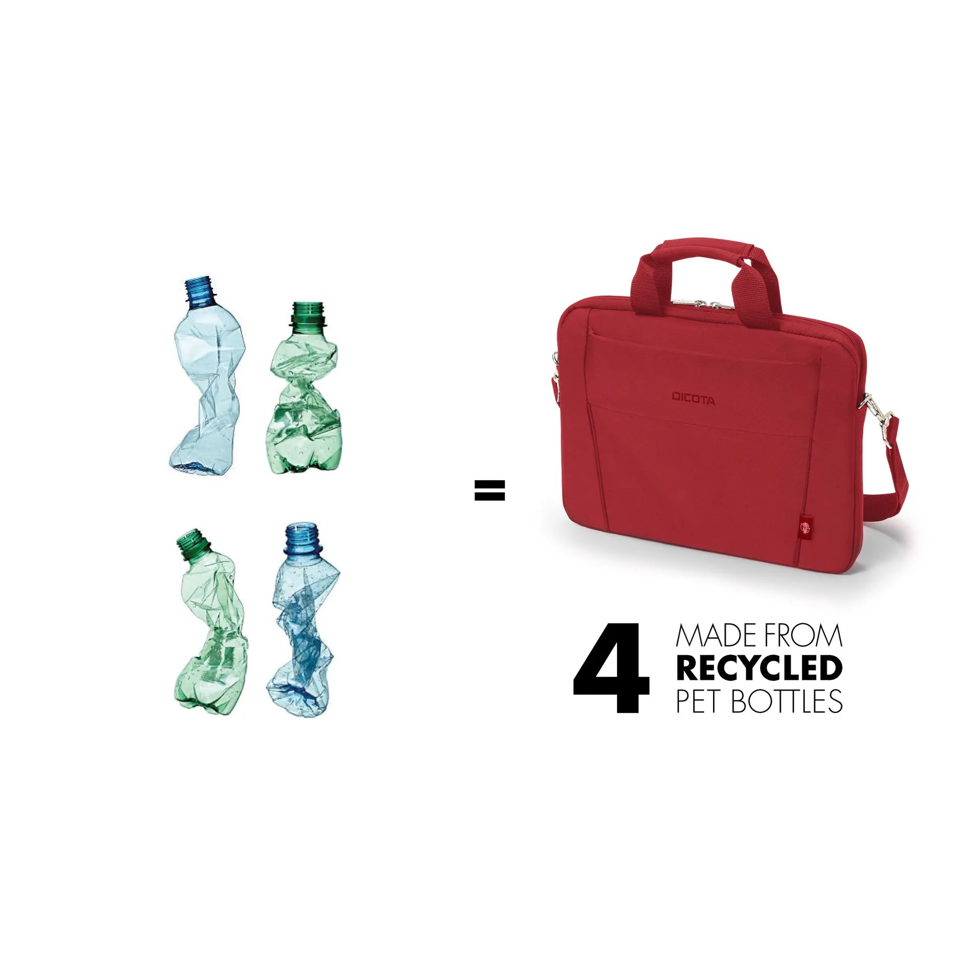 BASE XXO Laptop Bags Eco Slim Case BASE 13-14.1 custodia laptop rossa