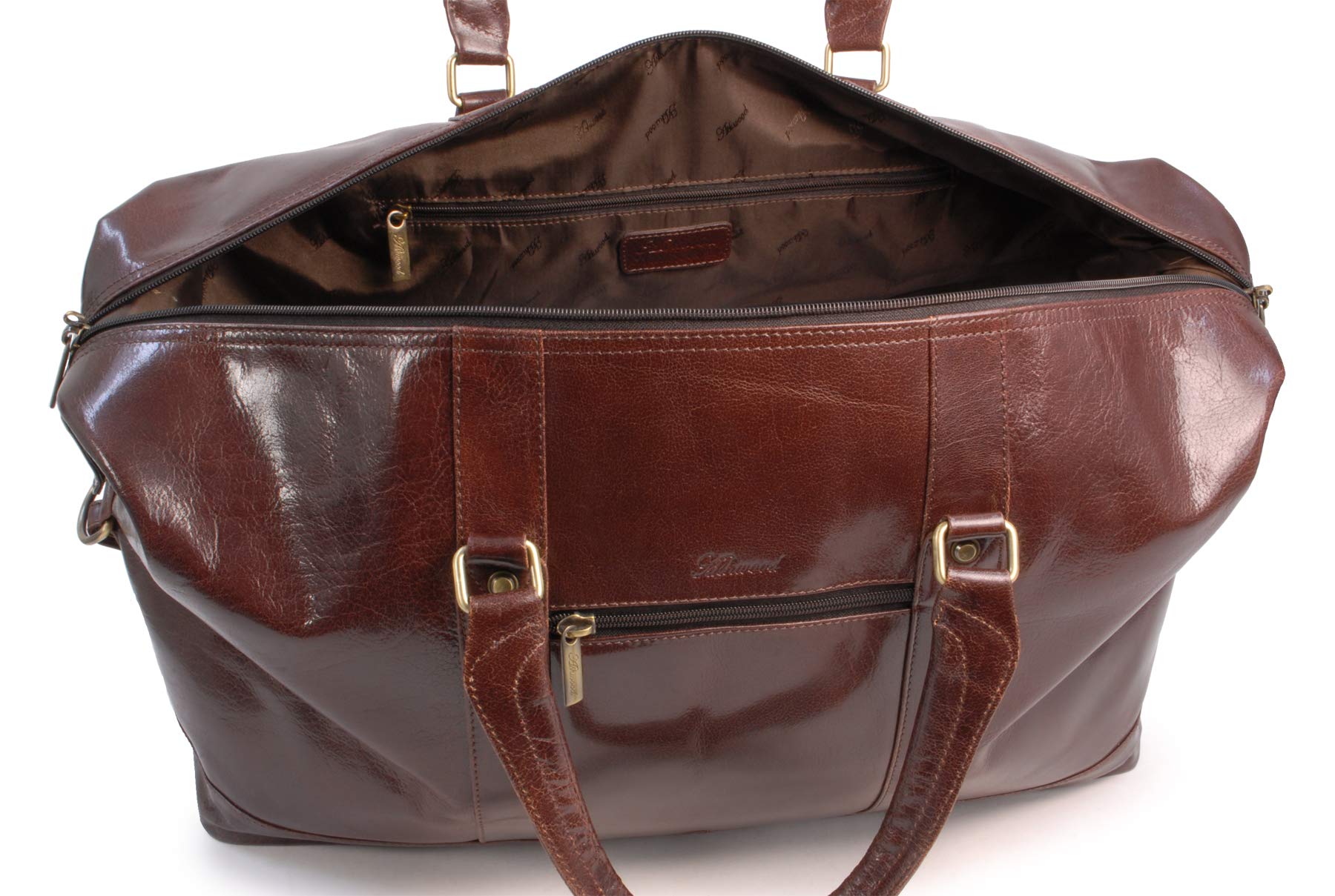 Ashwood Holdalls 2070 borsone da viaggio cognac marrone in pelle