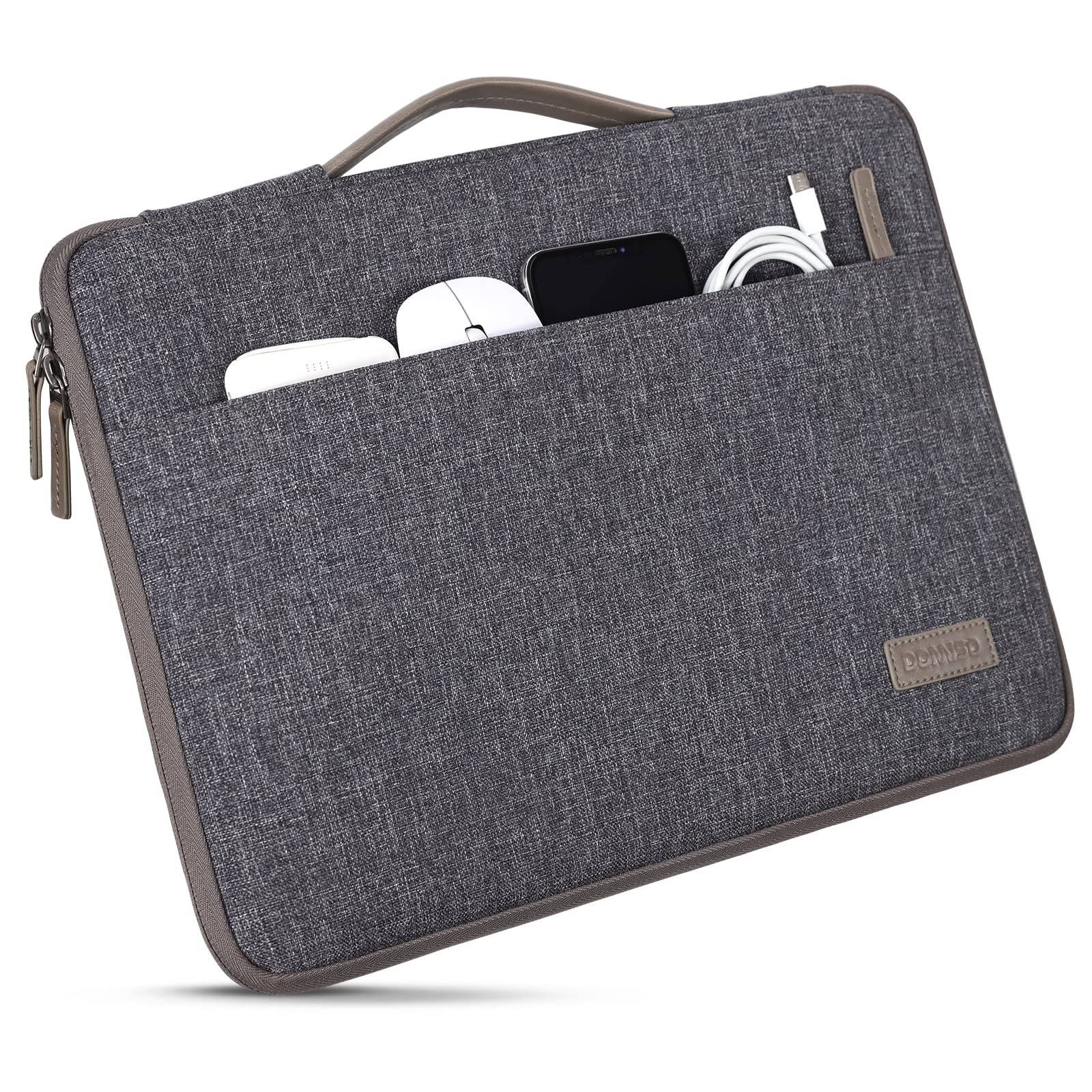 Domiso Laptop Sleeve 17.3 Pollici custodia laptop Grigio Scuro sottile