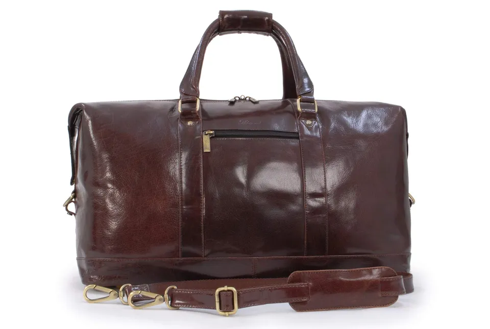 Ashwood Holdalls 2070 borsone da viaggio cognac marrone in pelle