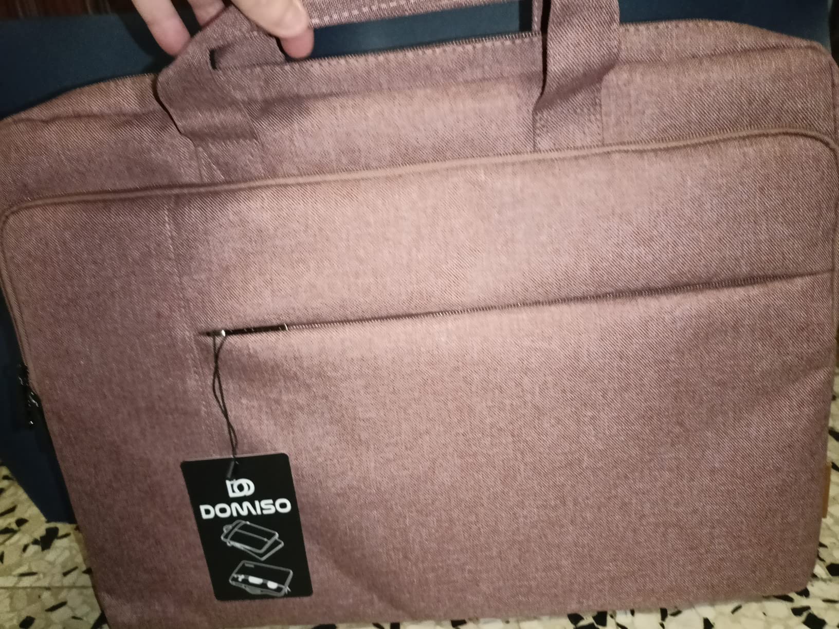 Domiso Laptop Briefcase 17,3 pollici borsa laptop Rosa impermeabile