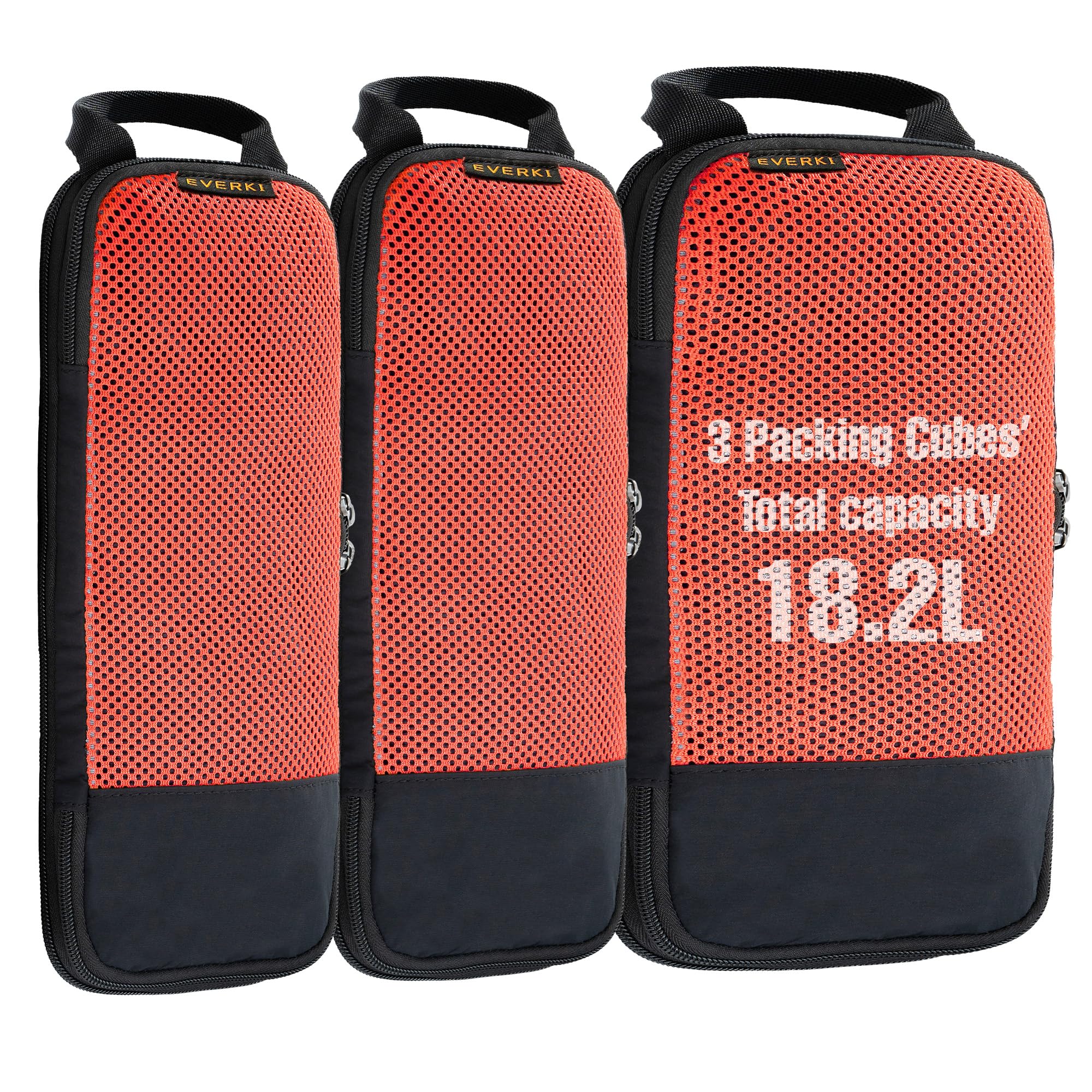 EVERKI Custodie per Portatile Cubo per imballaggio a compressione Set 3 Arancione