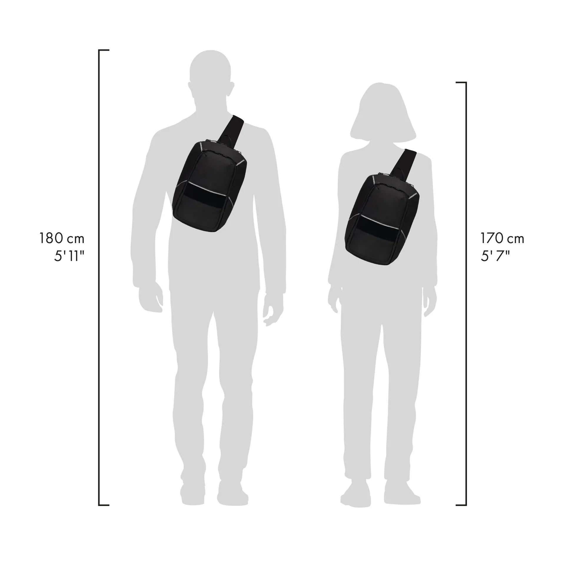 BASE XXO Laptop Bags Sling Bag REFLECTIVE borsa a tracolla HiVis