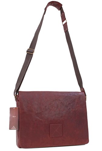 Ashwood Man Bags & Briefcases Pedro borsa messenger pelle Cognac capiente